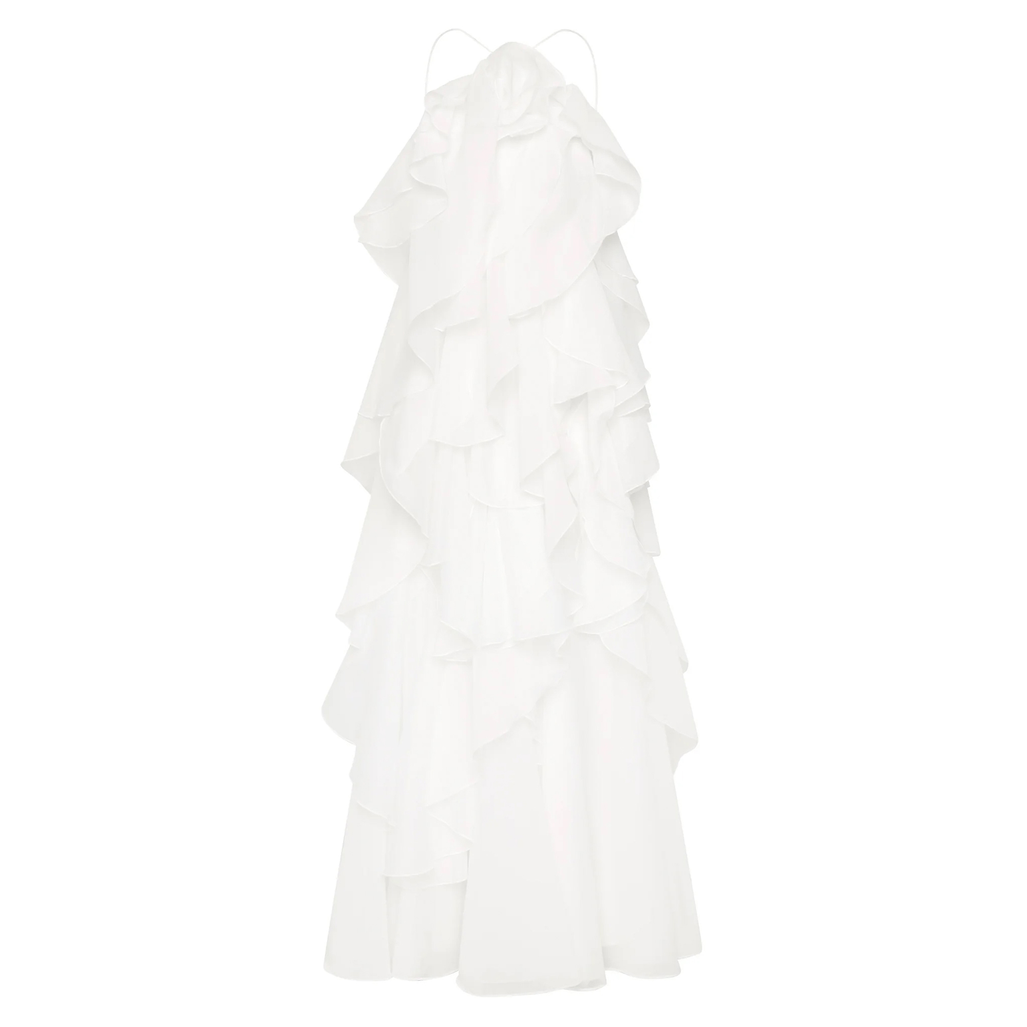 Pandorea Sleeveless Halterneck Layered Maxi Dress
