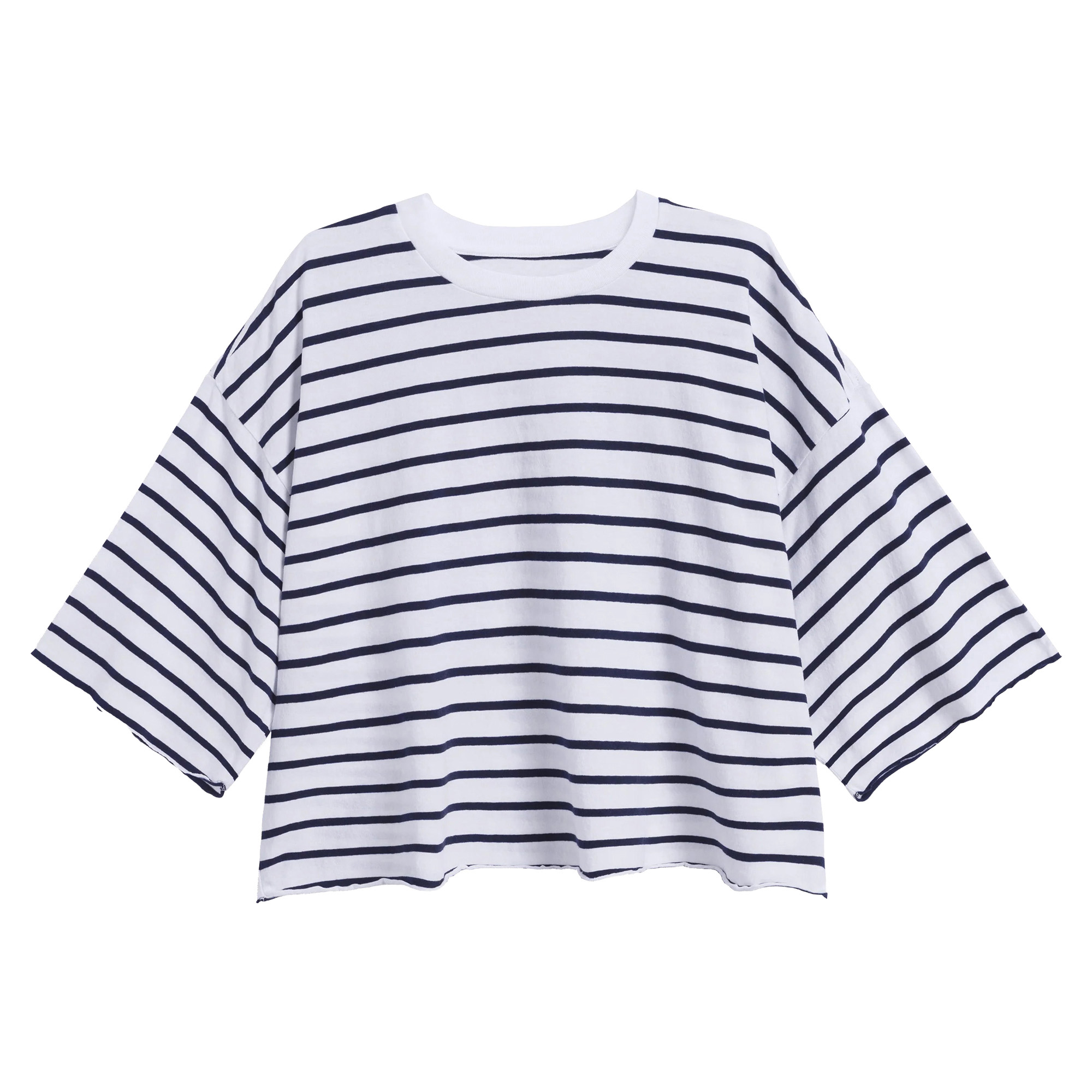 Presley Oversized Crop Short Sleeve Tee
