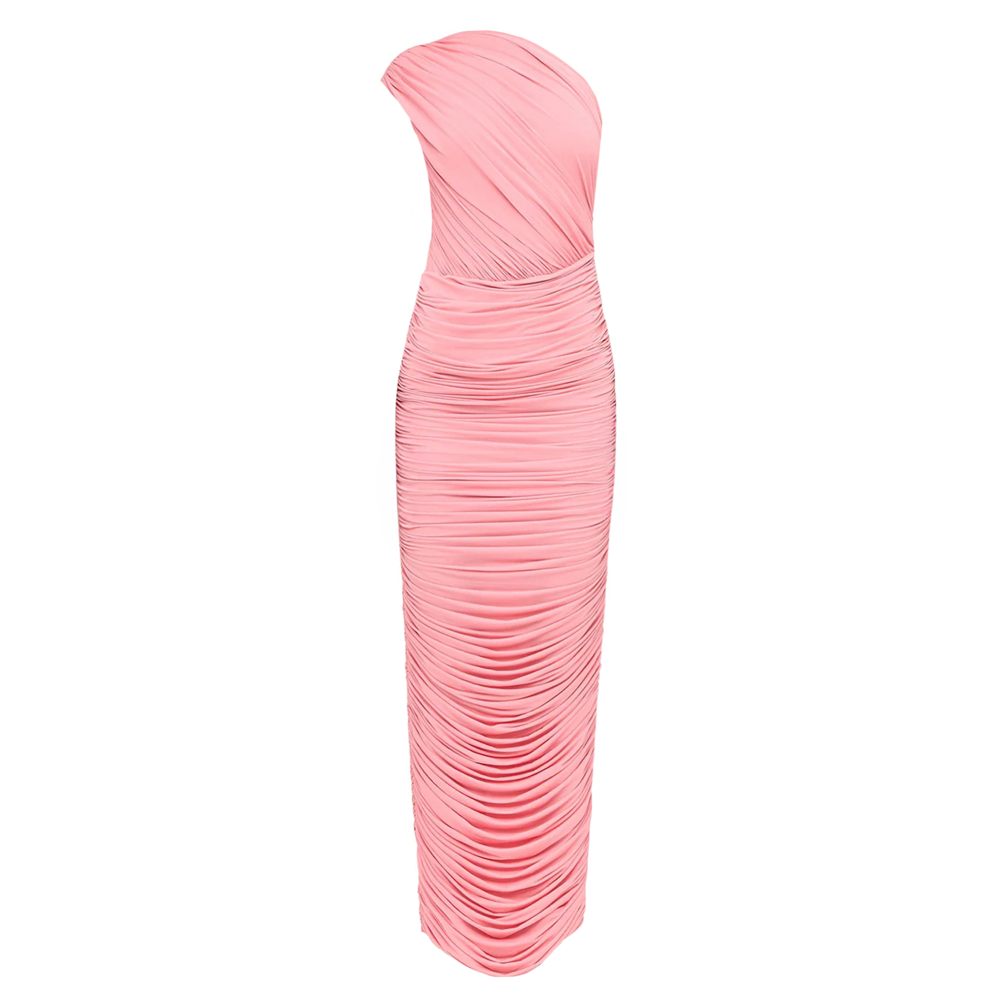 Emina One-Shoulder Ruched Maxi Dress