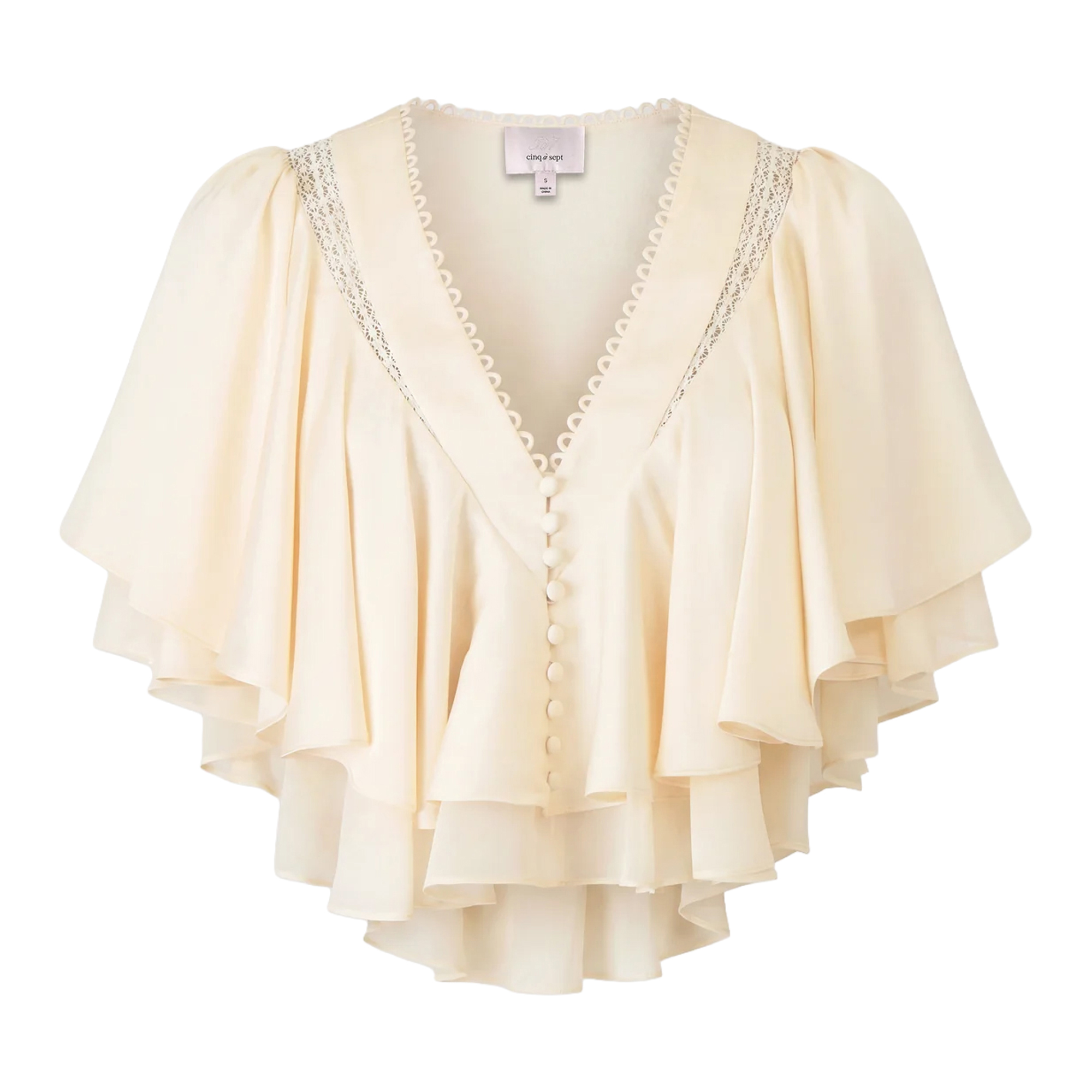 Mary V-Neck Ruffle Top