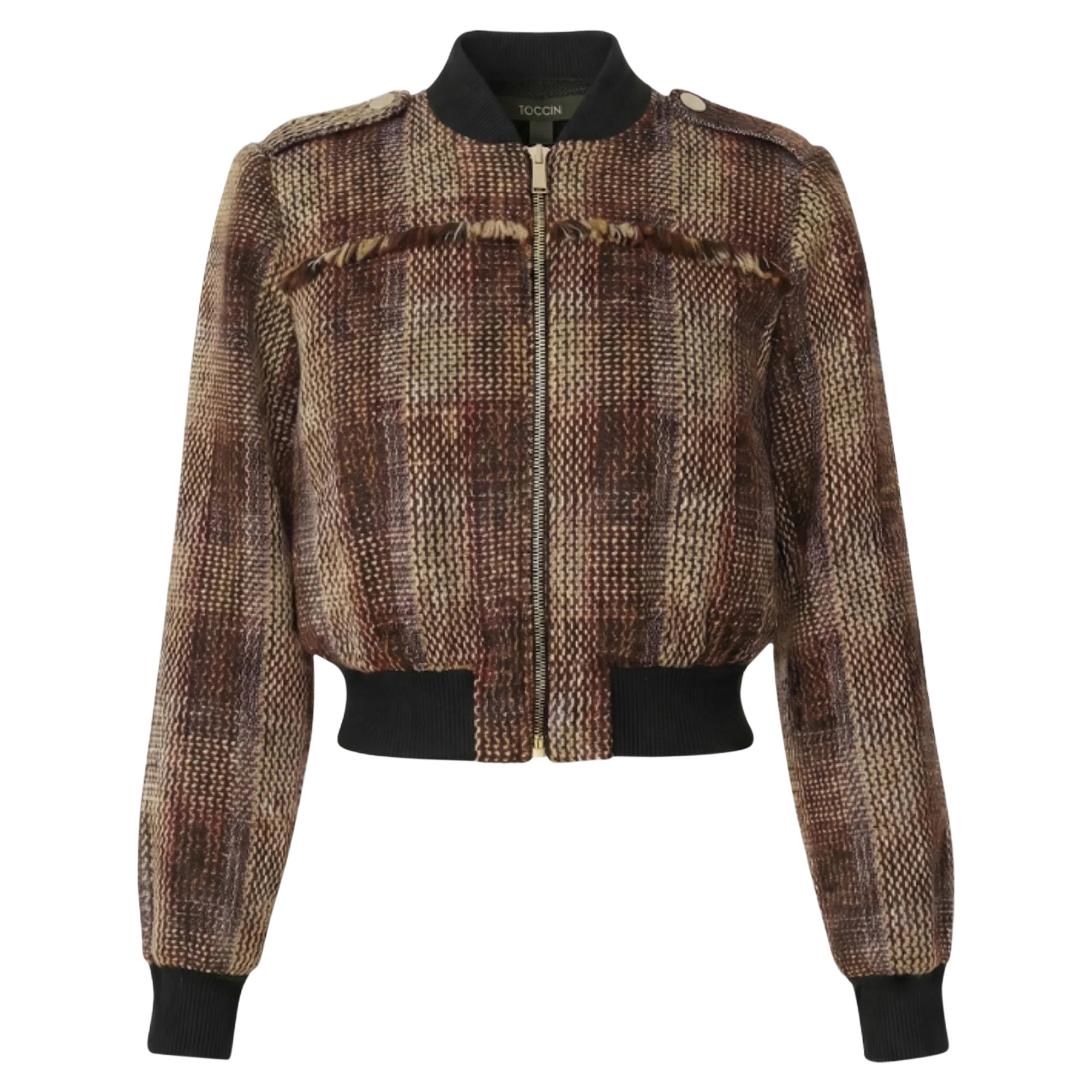Pierce Bomber Jacket With Fringe