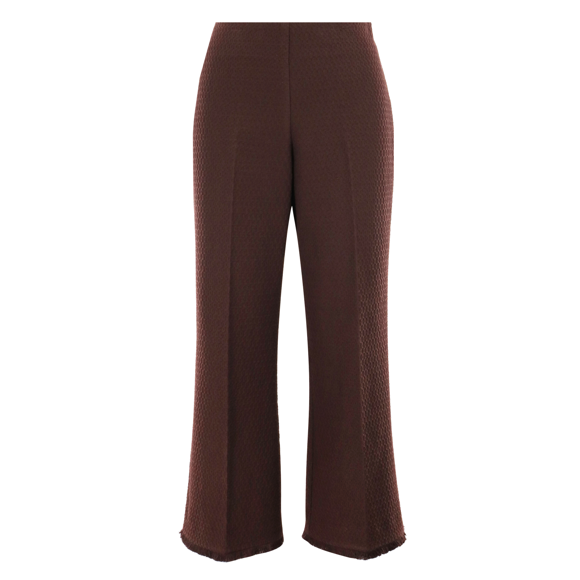 Gulf Cropped Flare Jacquard Pant
