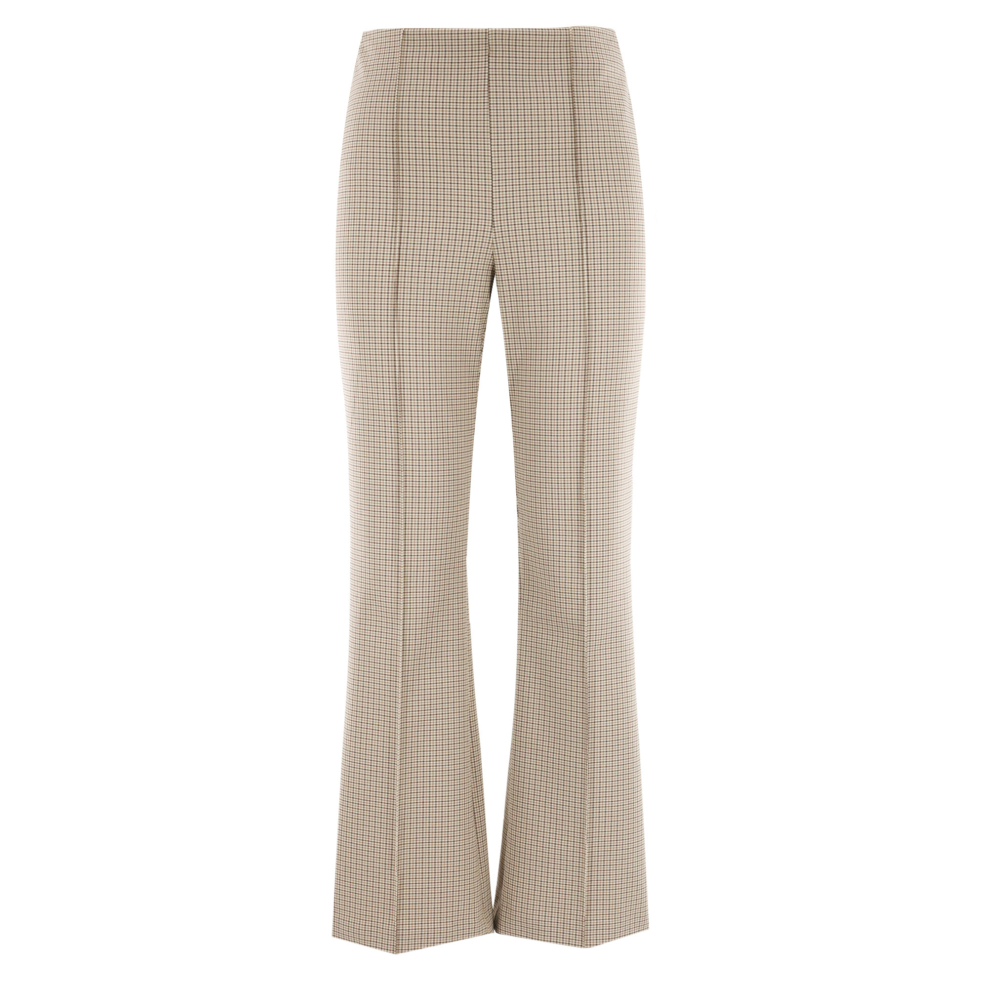 Niki Plaid Crop Flare Pant