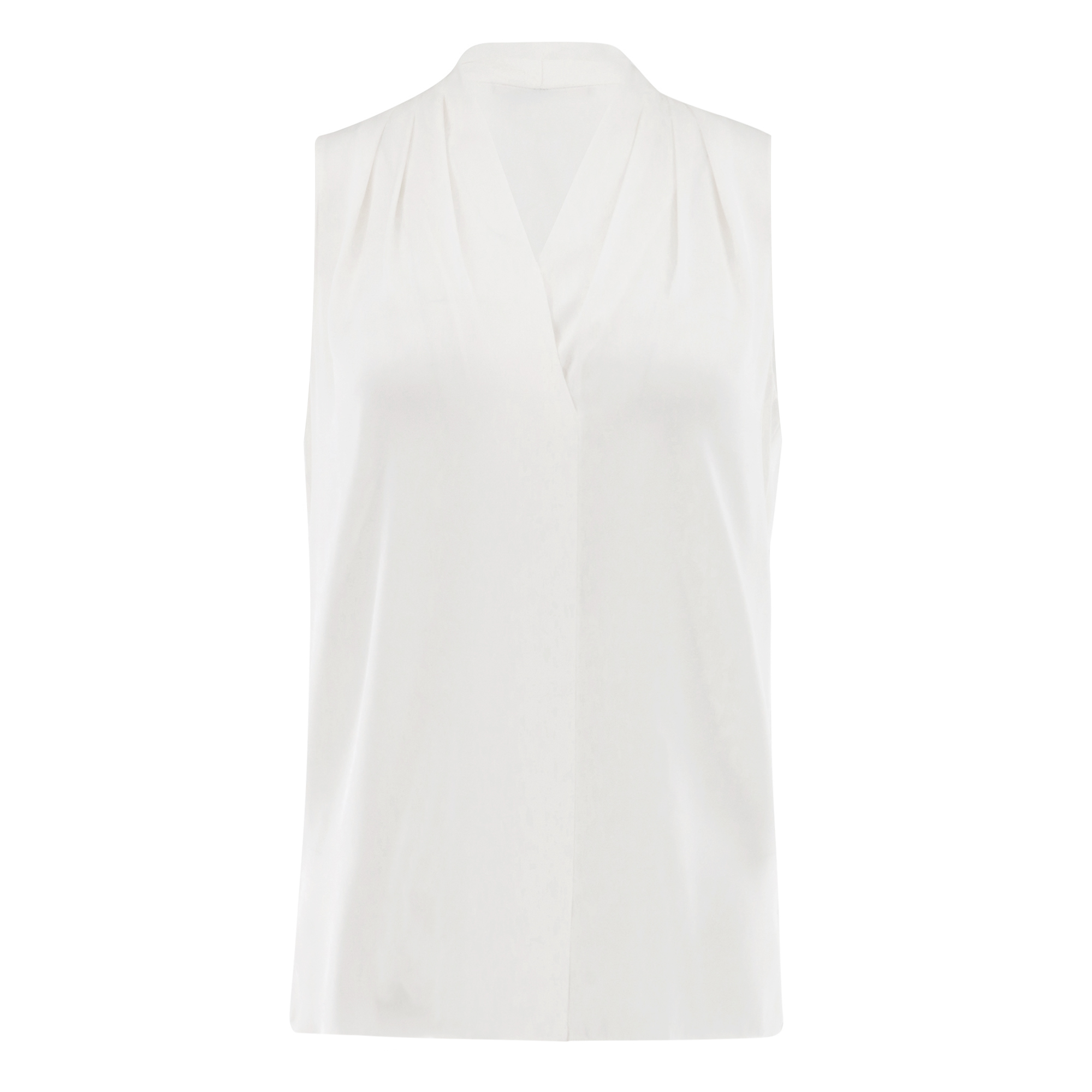 Mila Sleeveless Silk-Blend Blouse