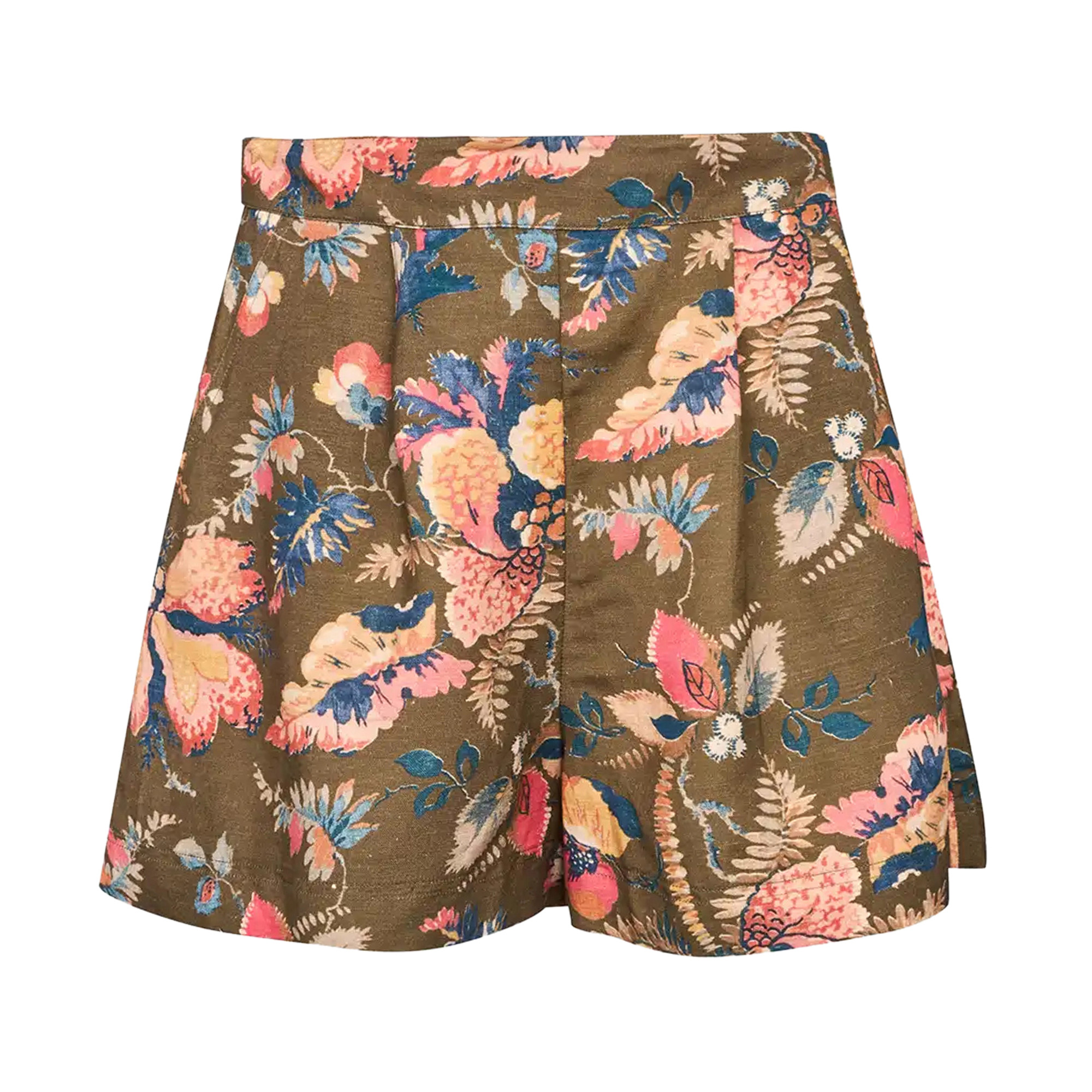 Ashton Floral Pleated Shorts