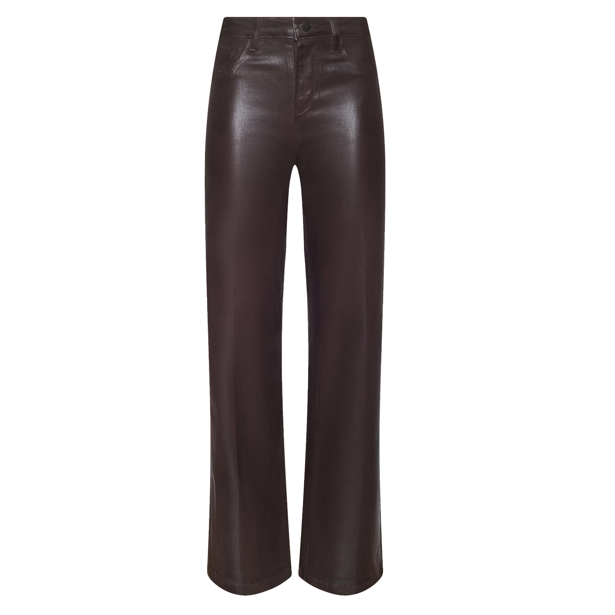 Clayton Coated Wide-Leg Jean