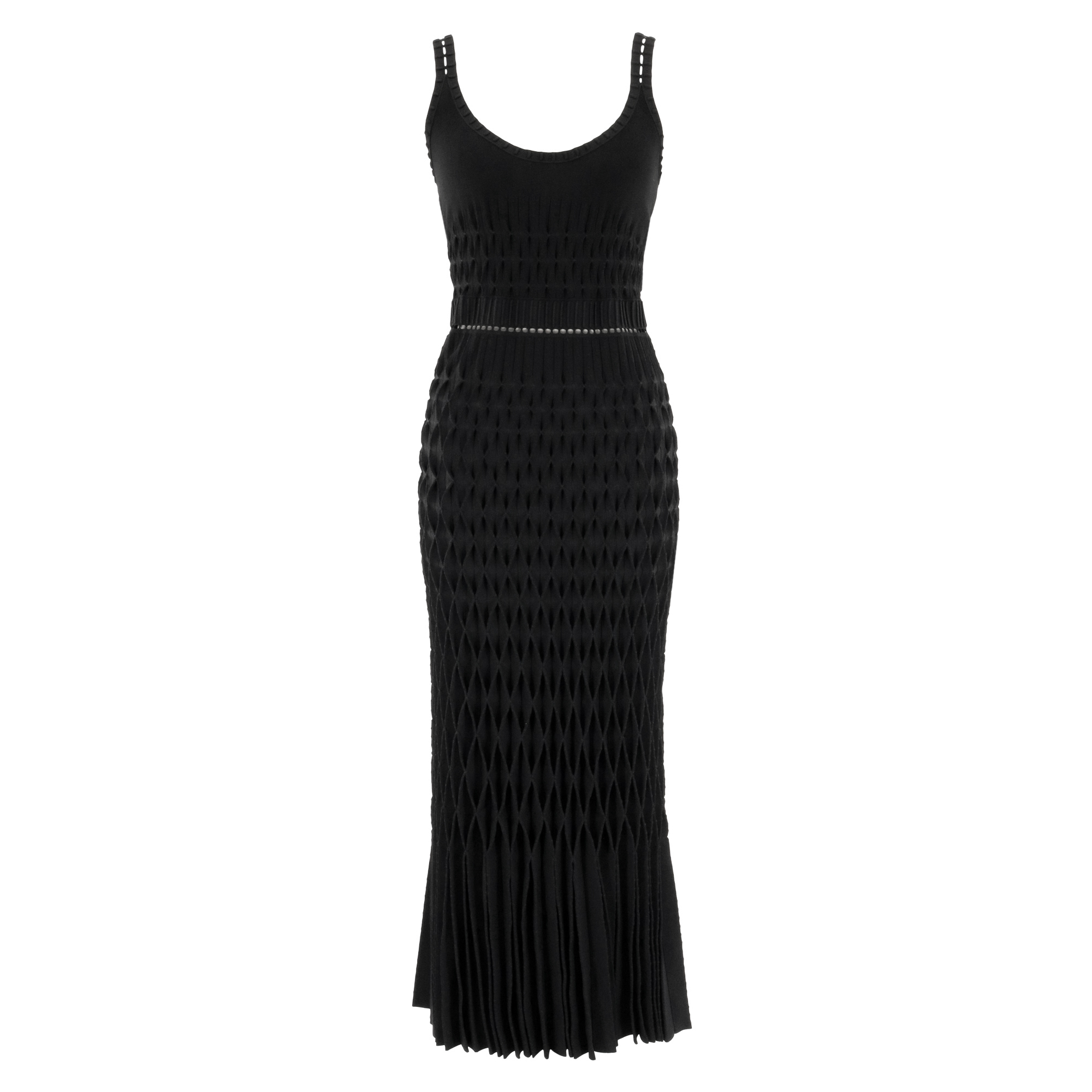 Anika Pleated Knit Dress
