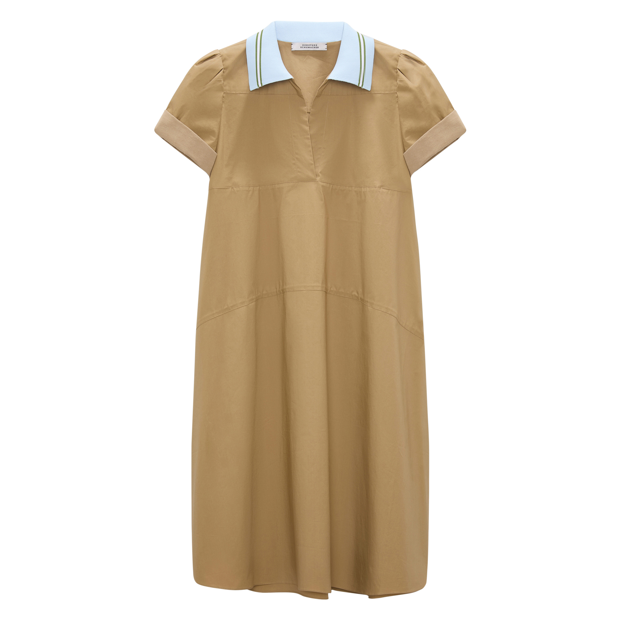 Poplin Power Short Sleeve Mini Dress