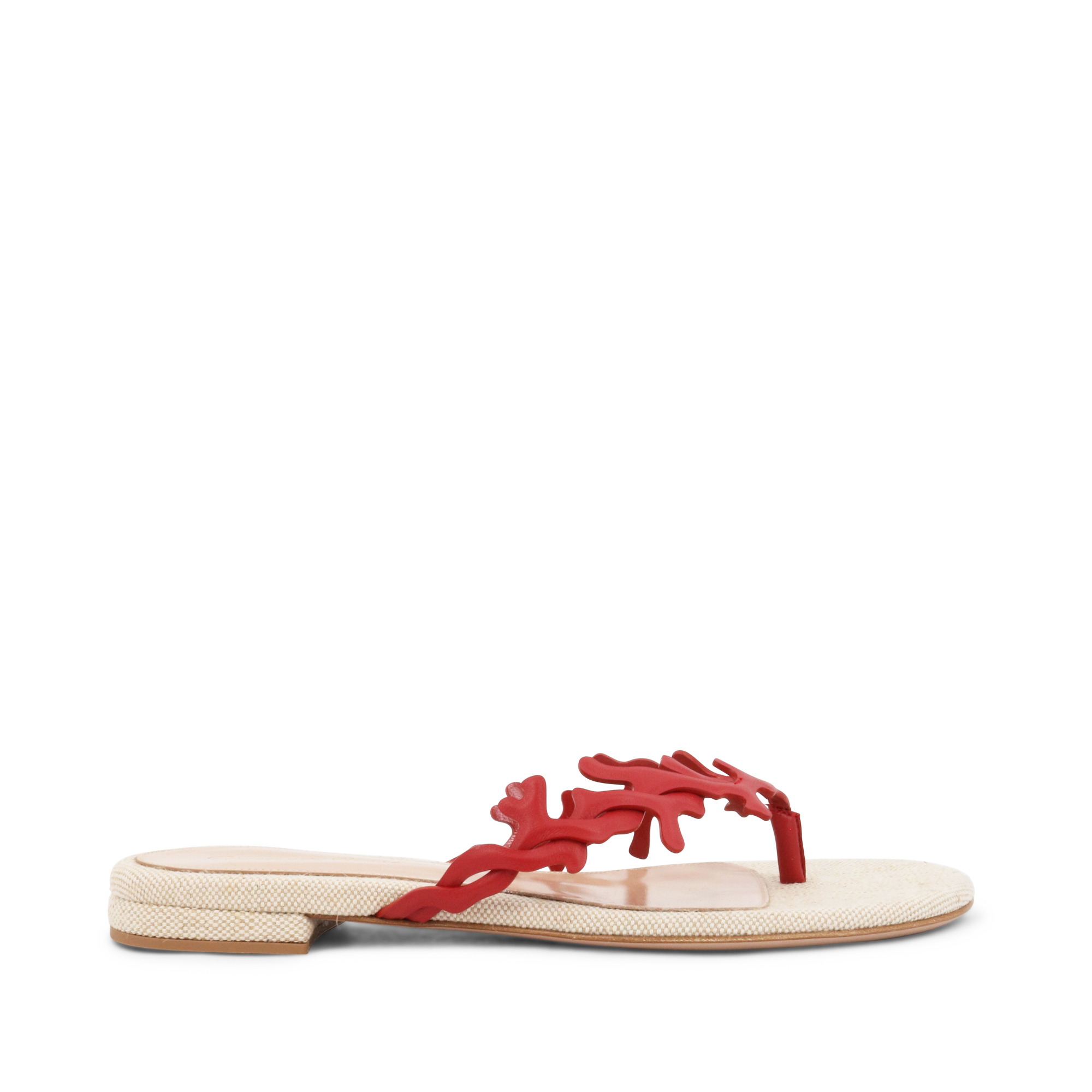 Coral Flat Thong Sandals
