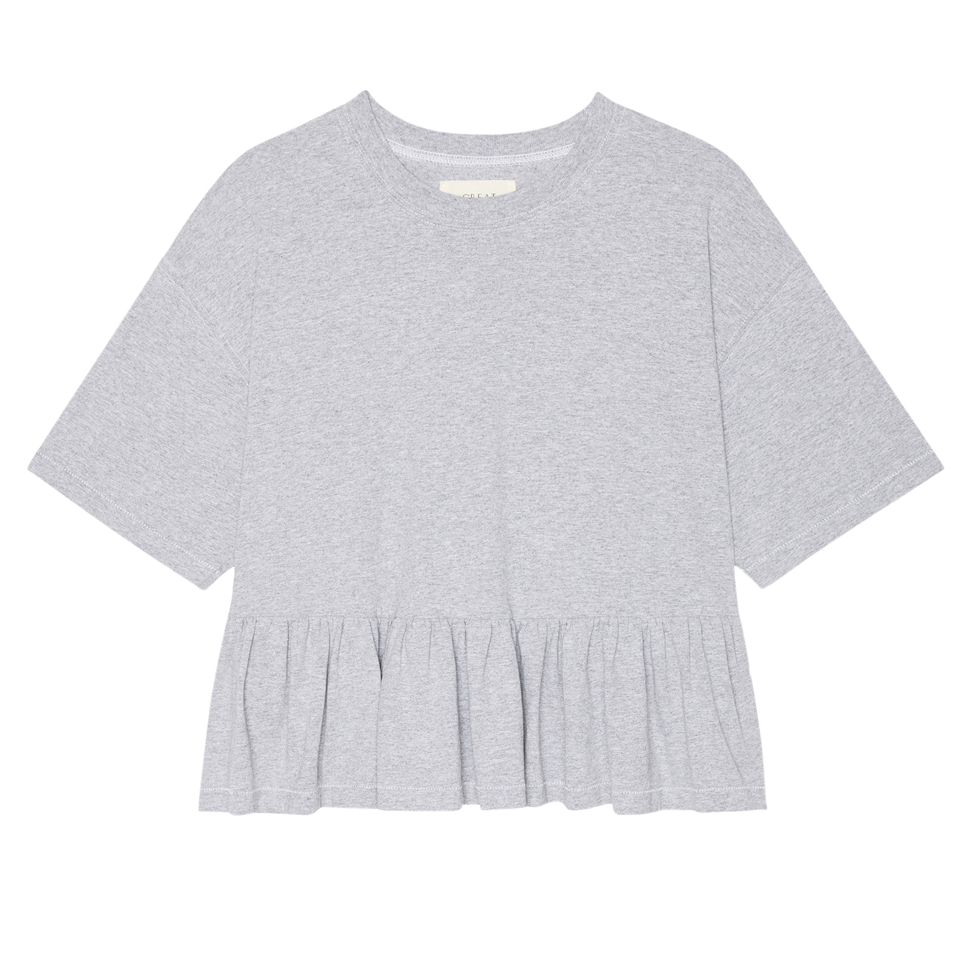 The Oversized Ruffle Peplum Tee