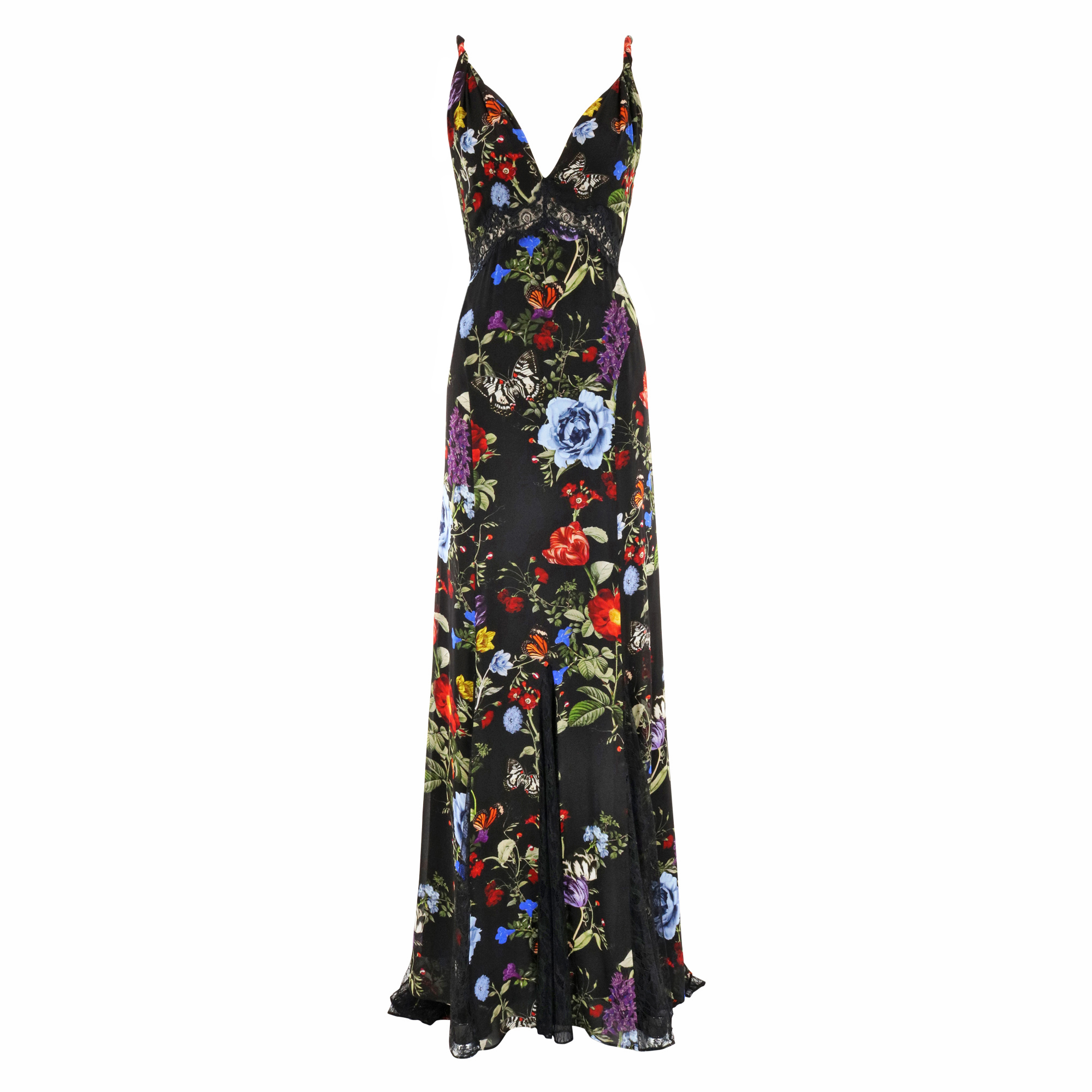 Nisa Lace Twist Strap Maxi Dress
