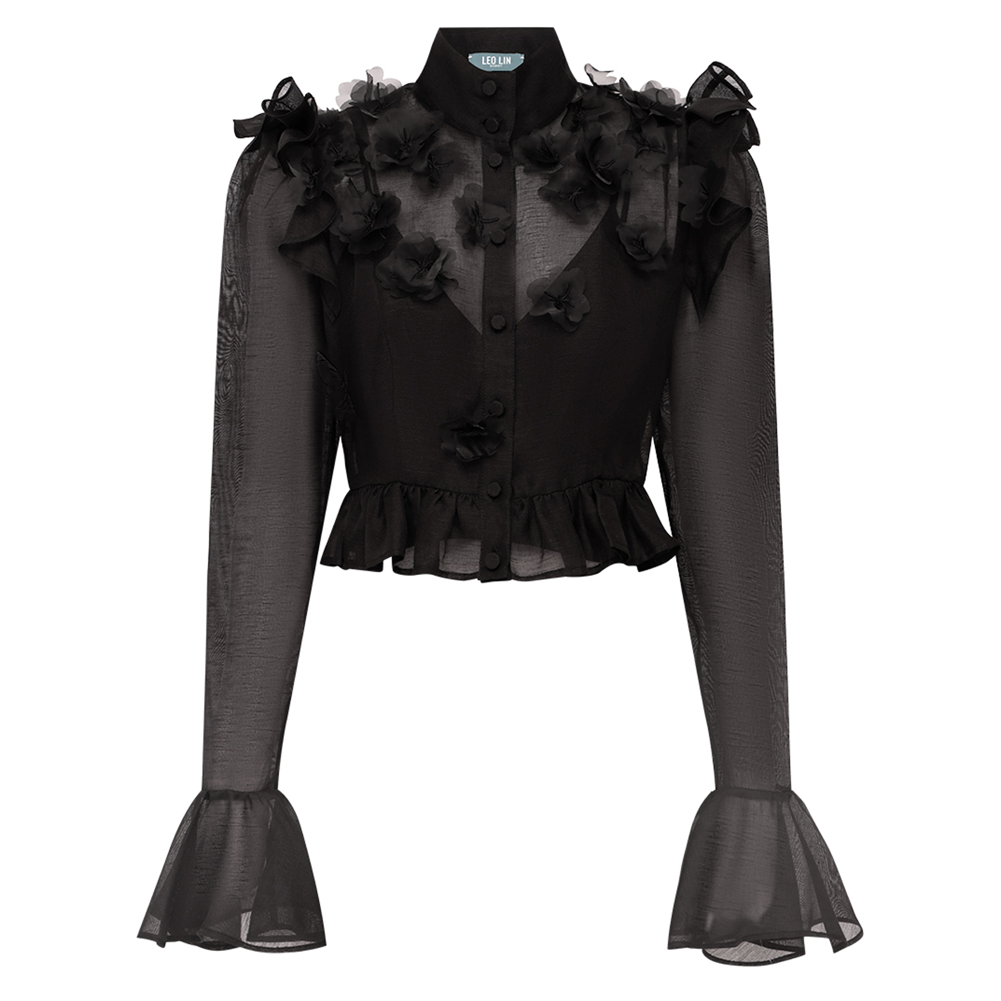 Maeve Petal Butterfly Long Sleeve Top