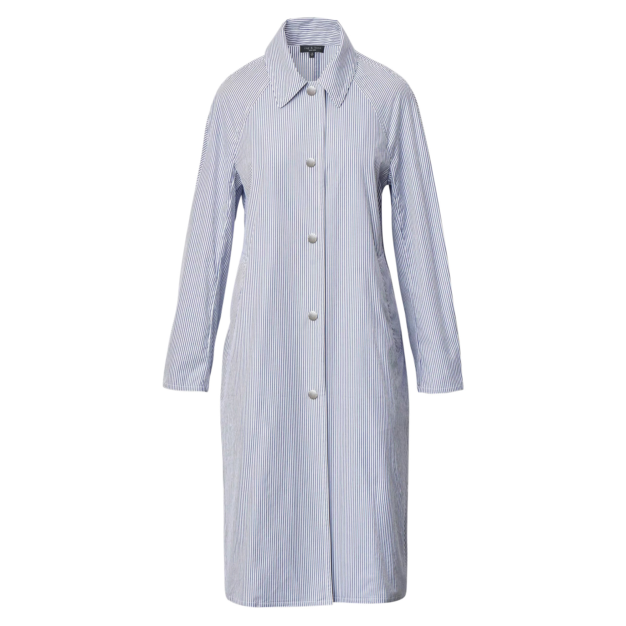 Gayle Stripe Poplin Trench Coat