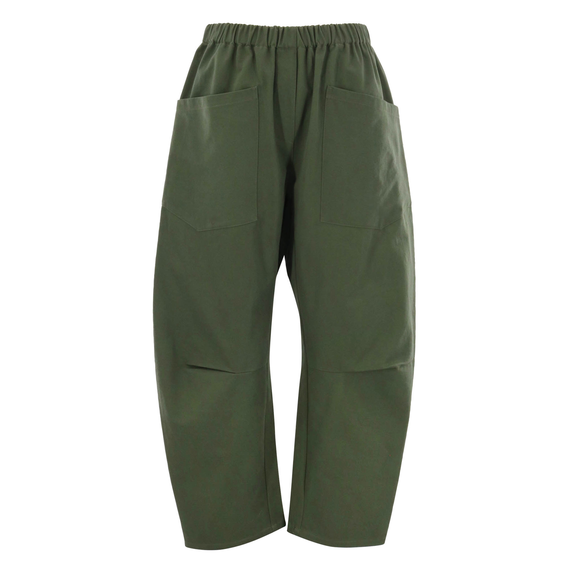Travis Cropped Barrel-Leg Pant