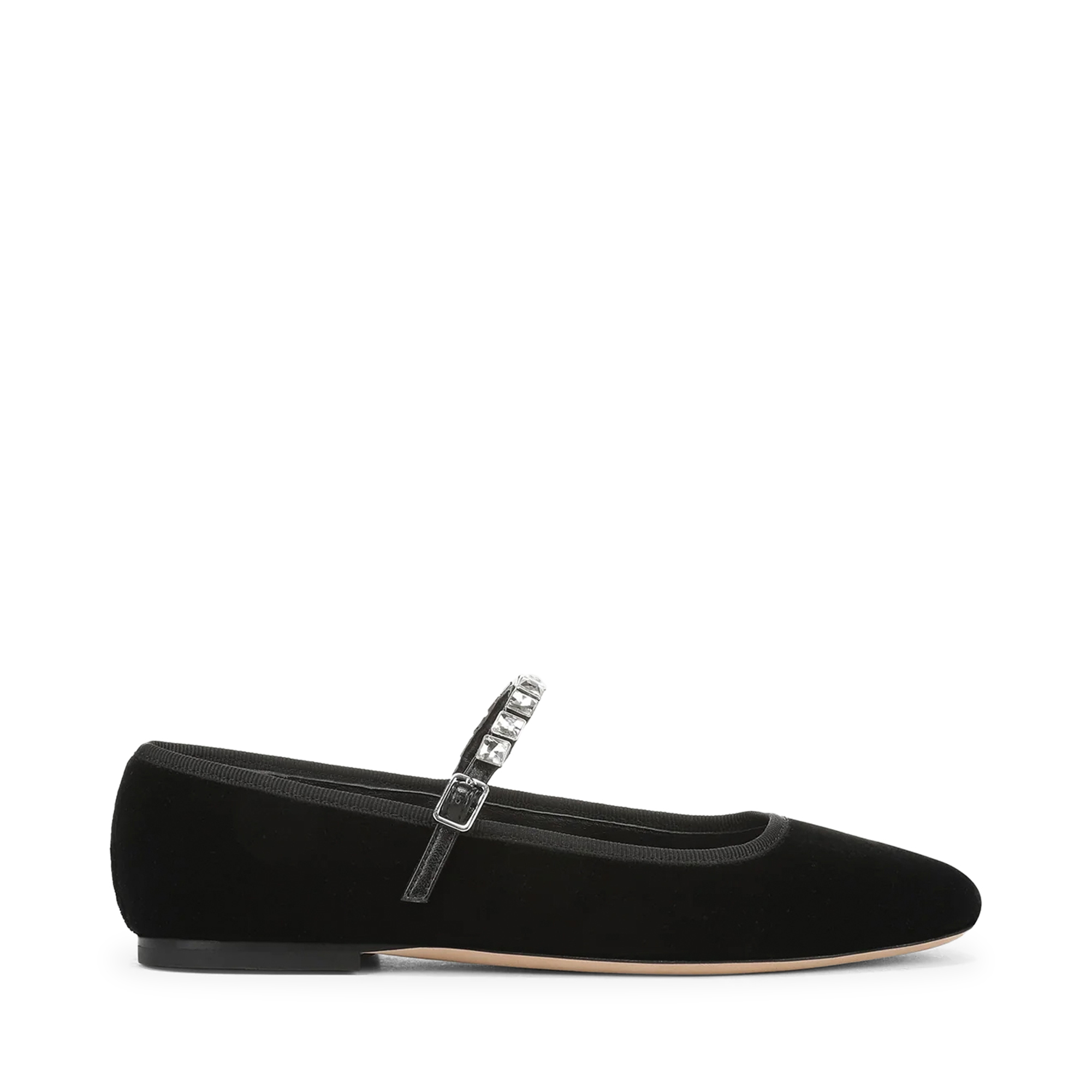 Ellie Crystal Strap Flat