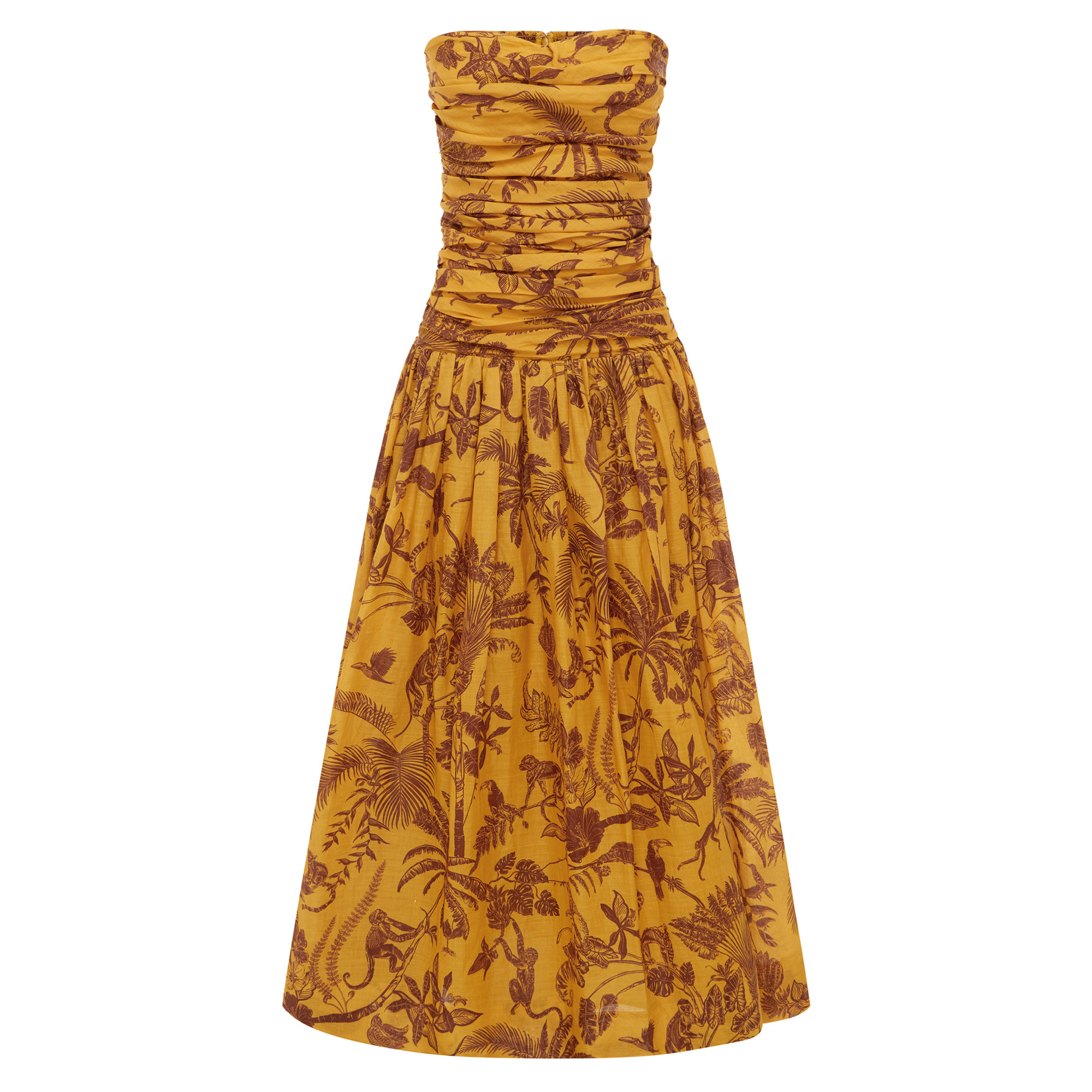 Banana Blossom Ruched Gown