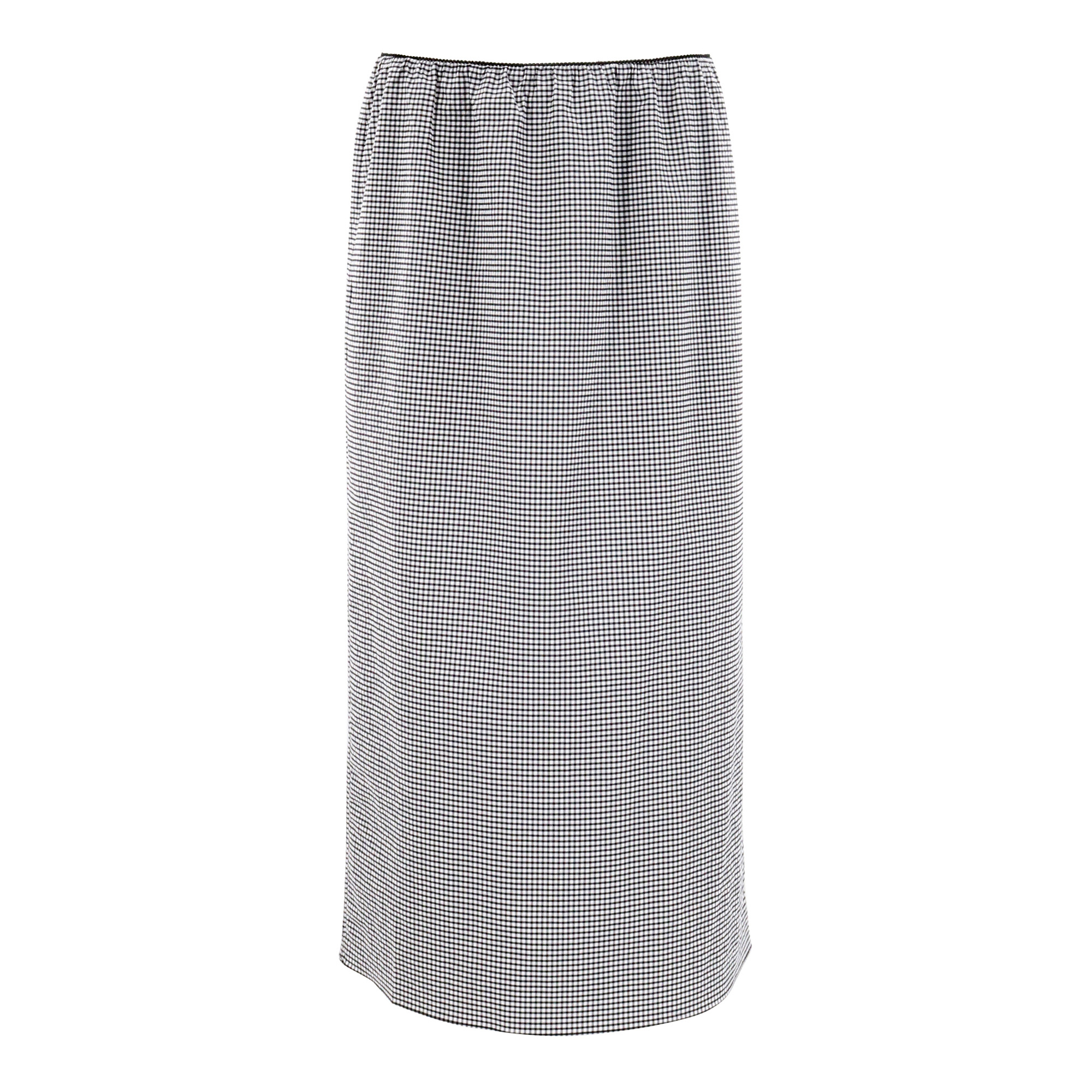 Tech Gingham Slip Skirt