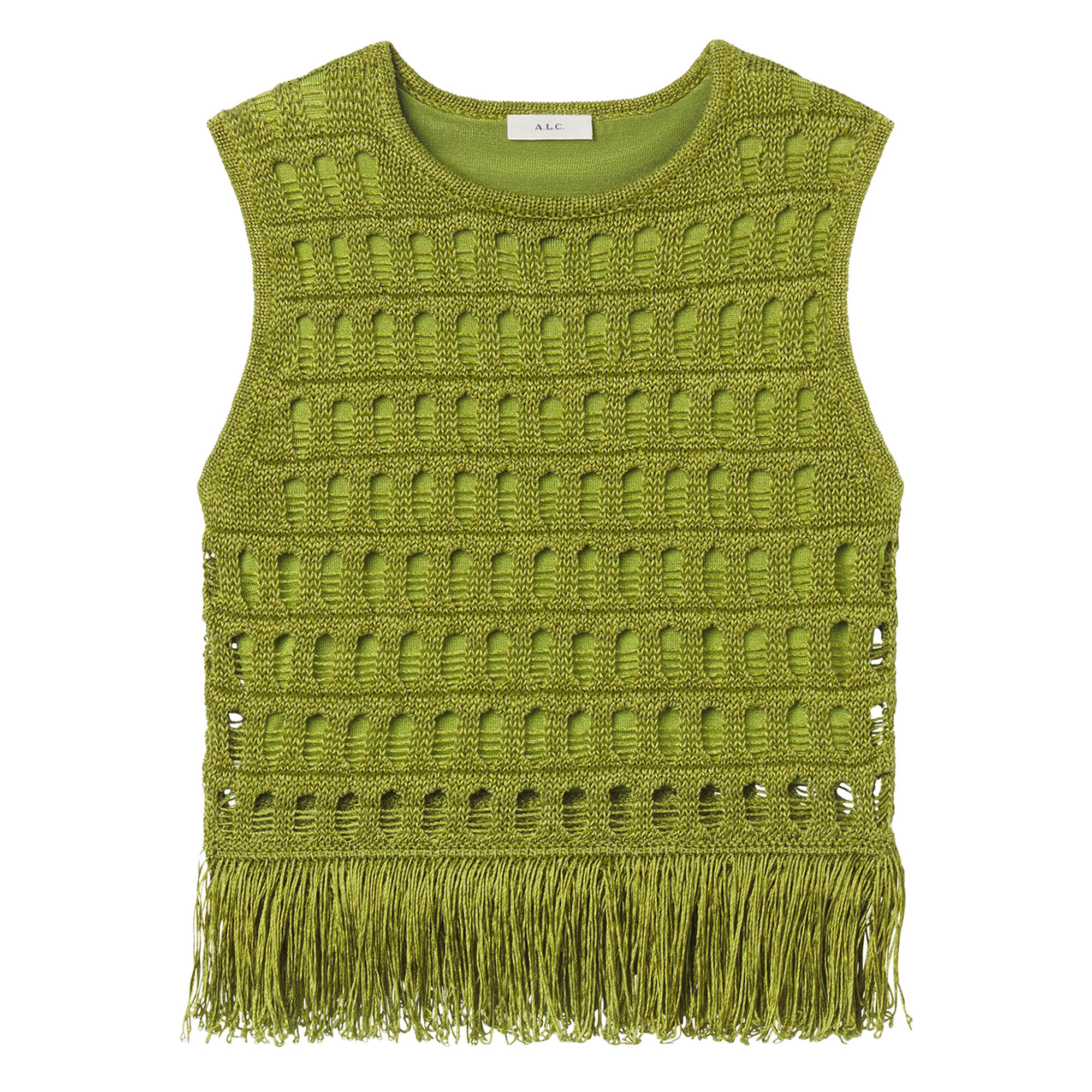 Esme Sleeveless Crochet Fringe Top