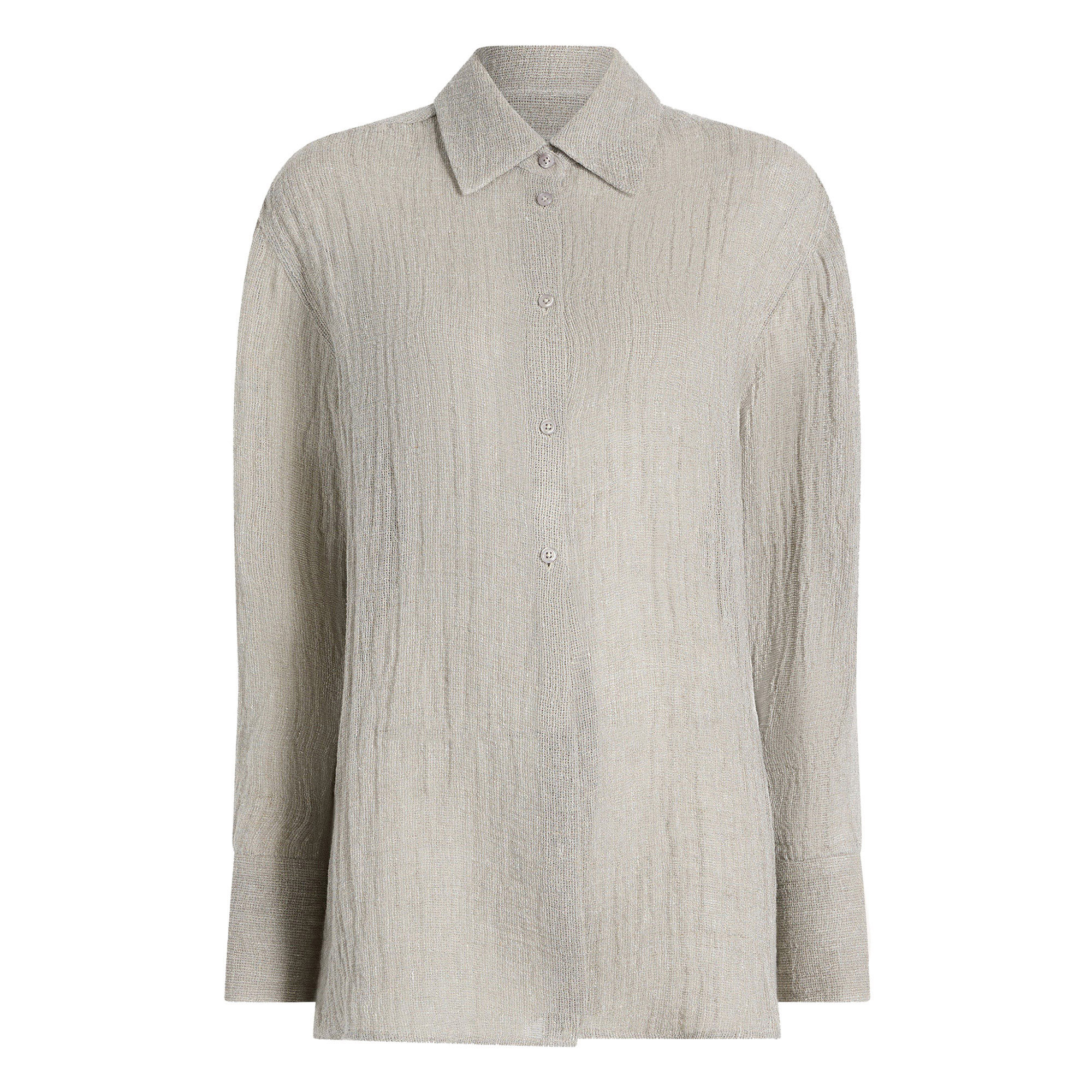 Mollie Long Sleeve Oversized Button Down Top