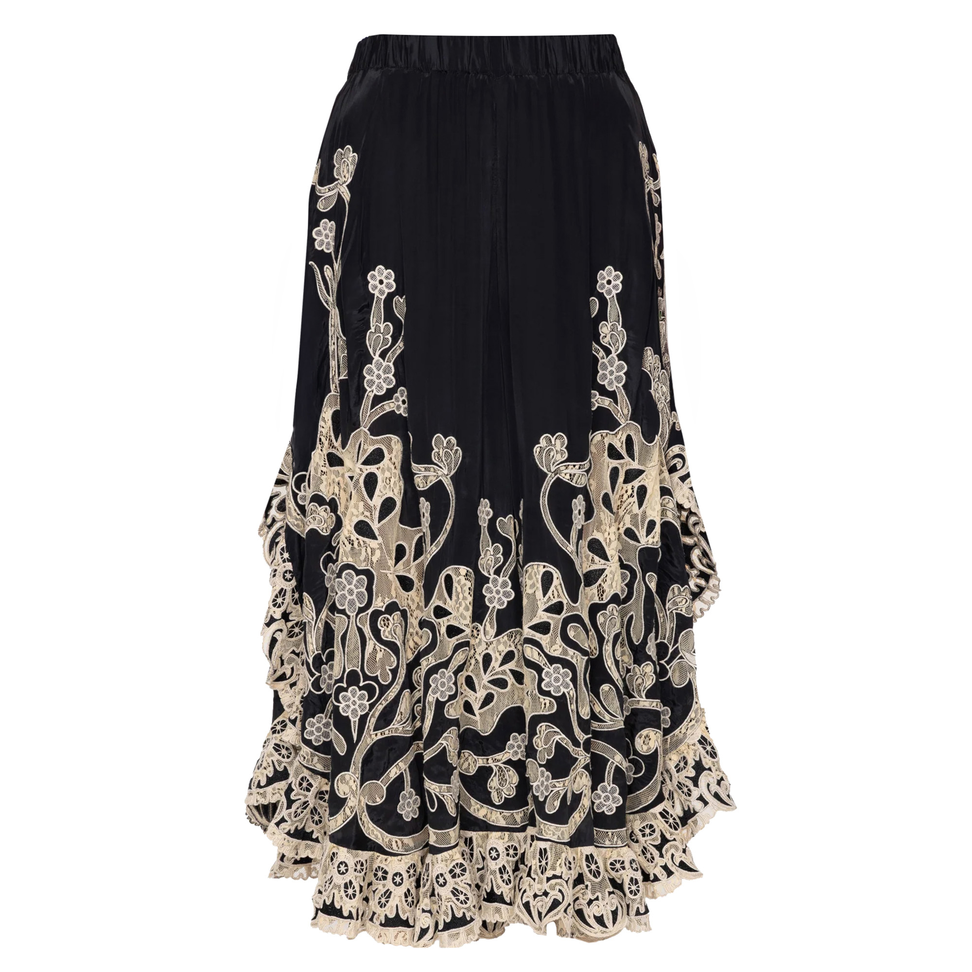 Gracelyn Cropped Lace Wide-Leg Pant