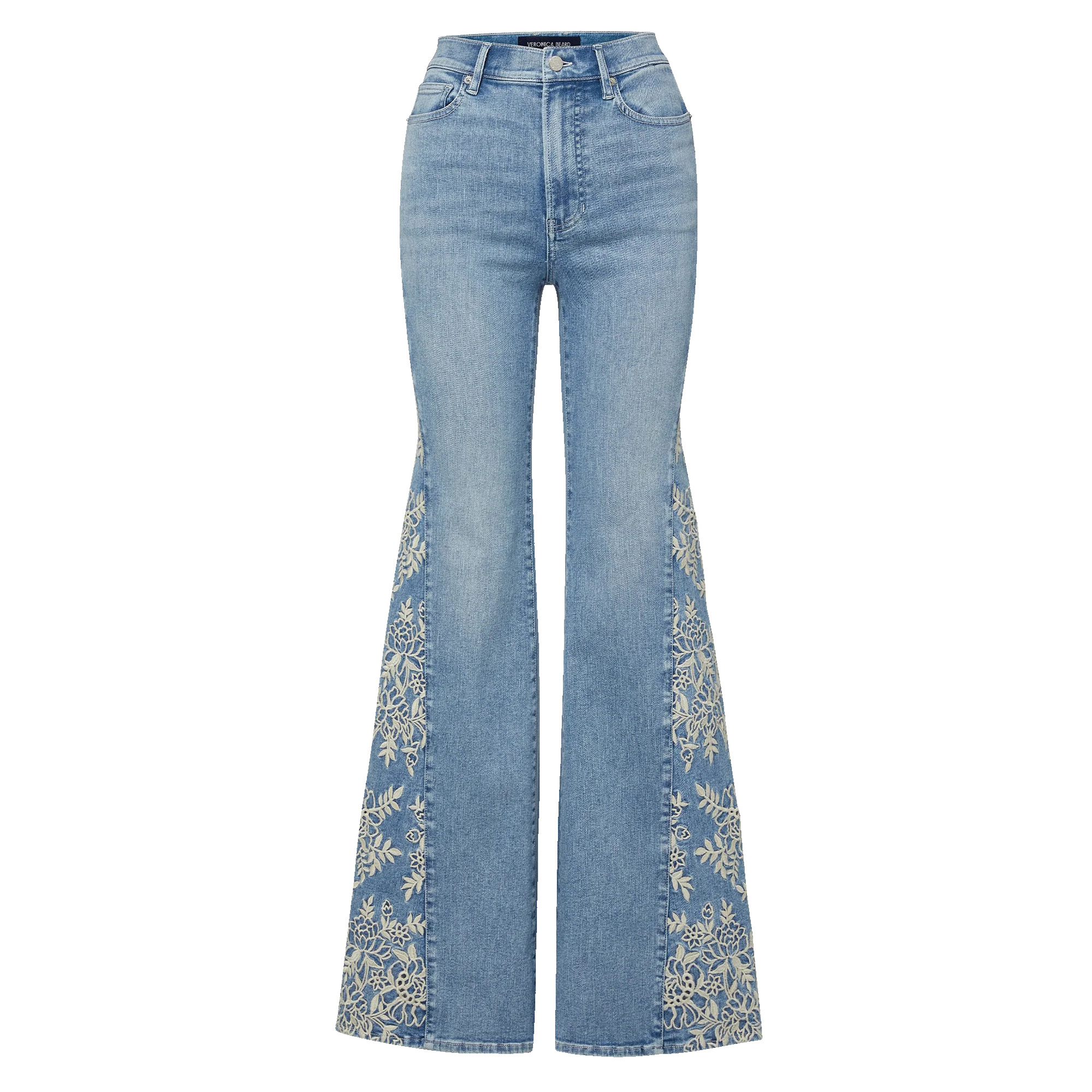 Joplin High-Rise Embroidered Wide Flare Leg Jean