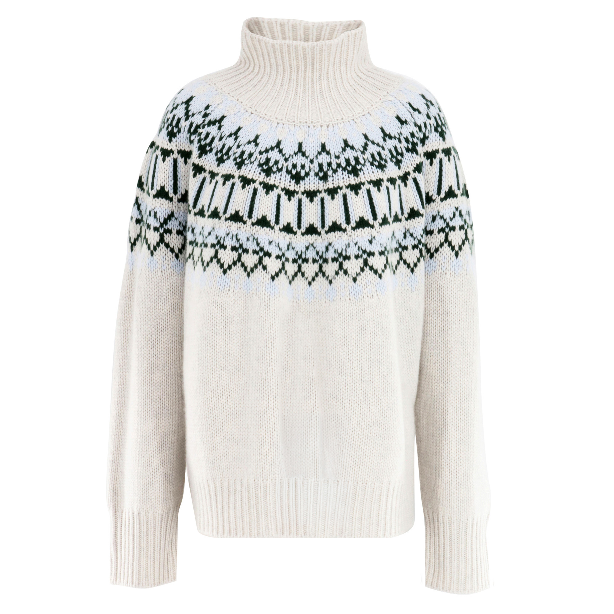 Scottie Slouchy Fairisle Mockneck Sweater