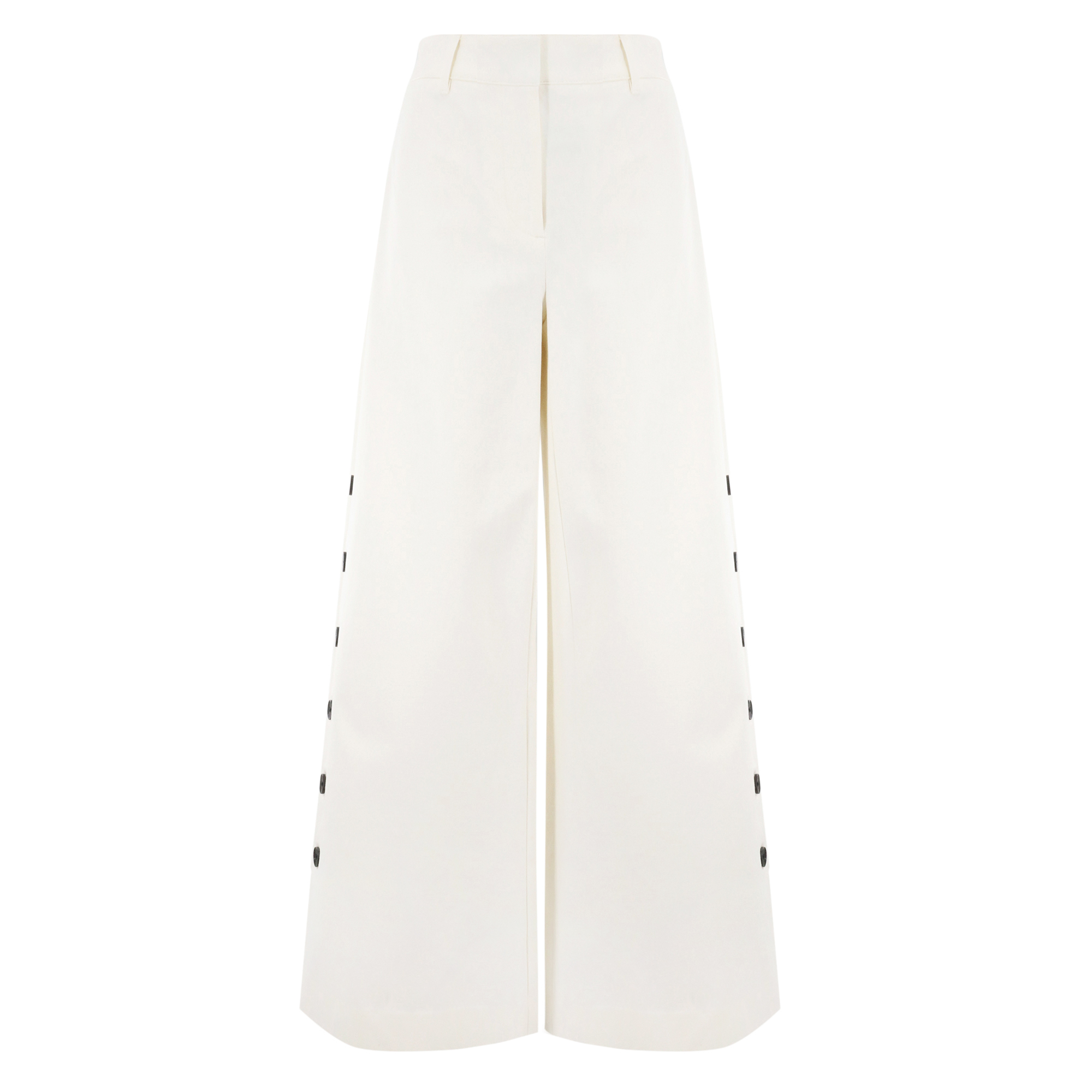 Tova Wide Leg Button Detail Trouser