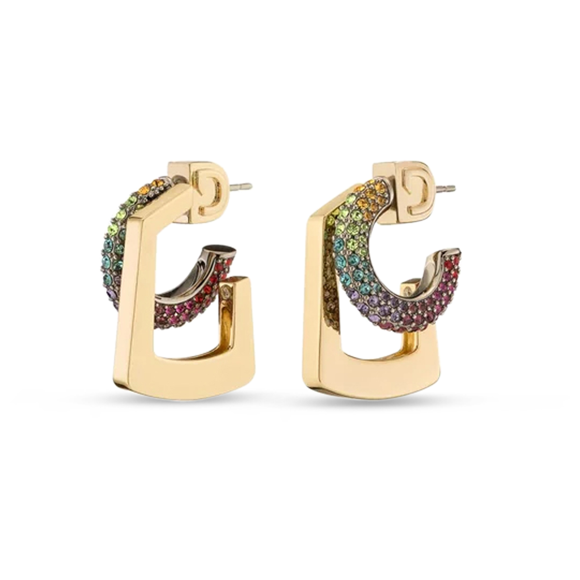 Tina Mini Pave Rainbow Earring