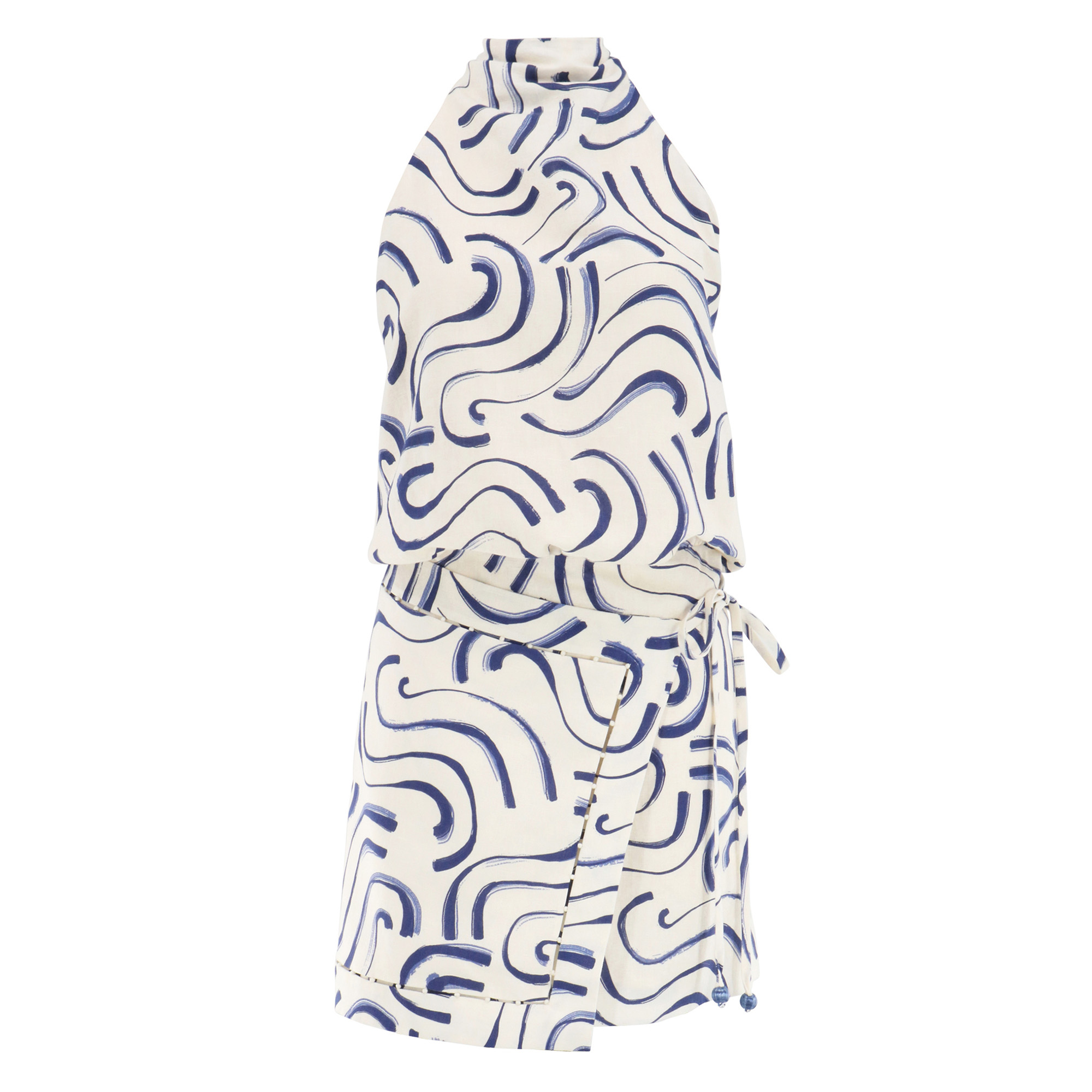 Sirenza Sleeveless Halterneck Mini Dress