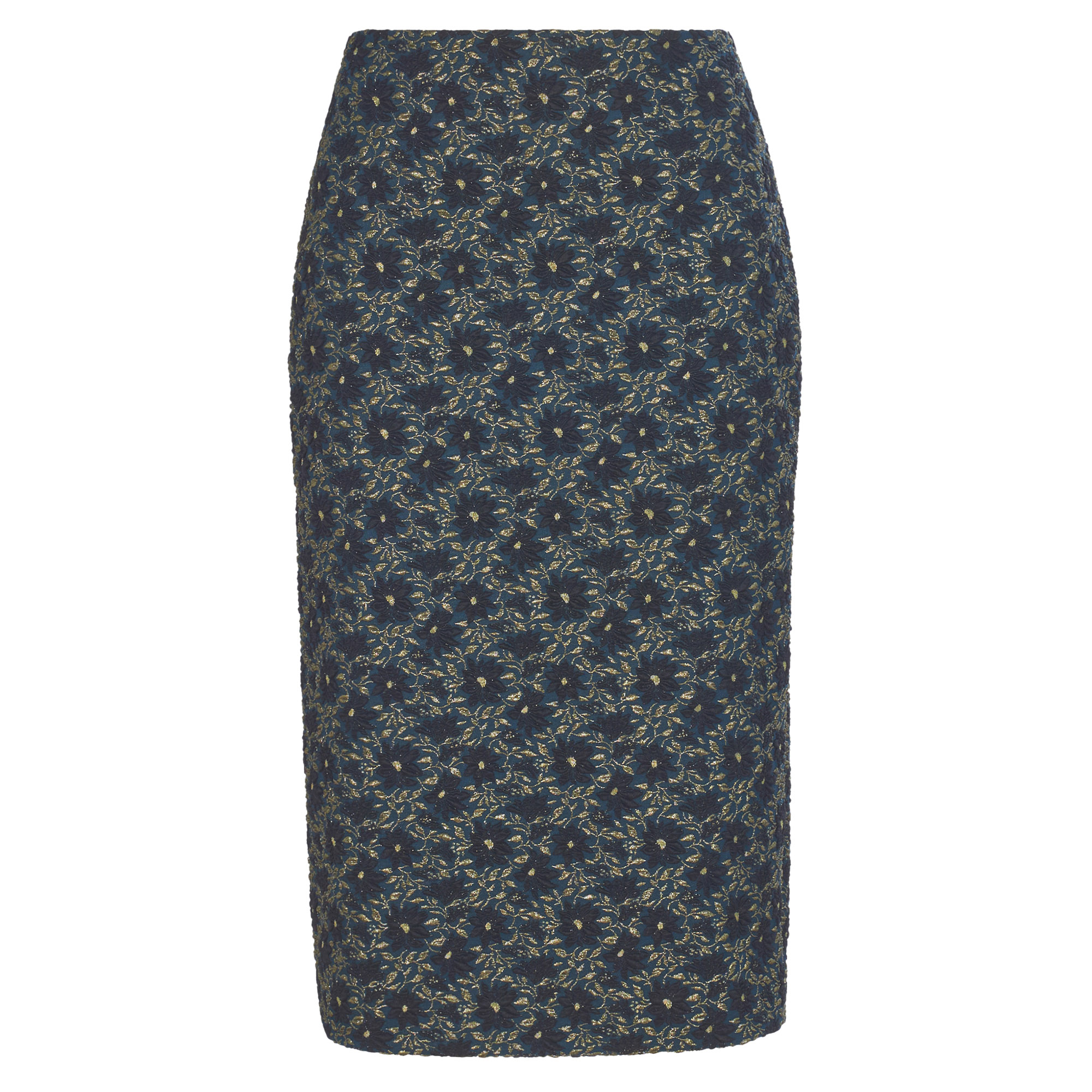 Carlaw Floral-Jacquard Midi Skirt