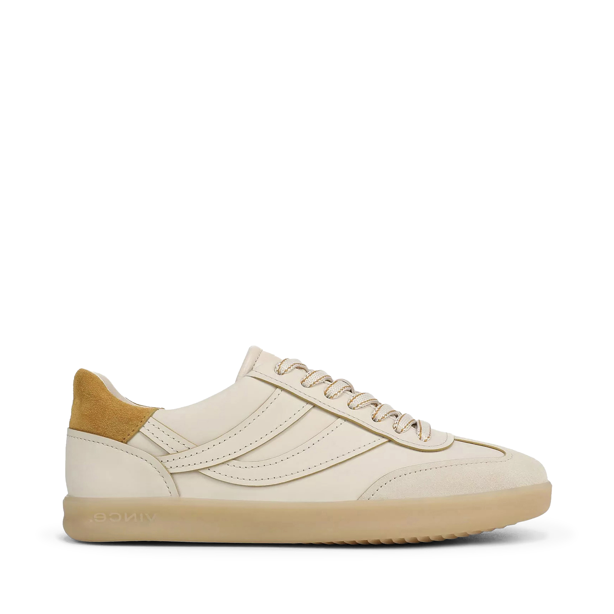 Oasis Contrast-Edge Leather And Suede Sneaker
