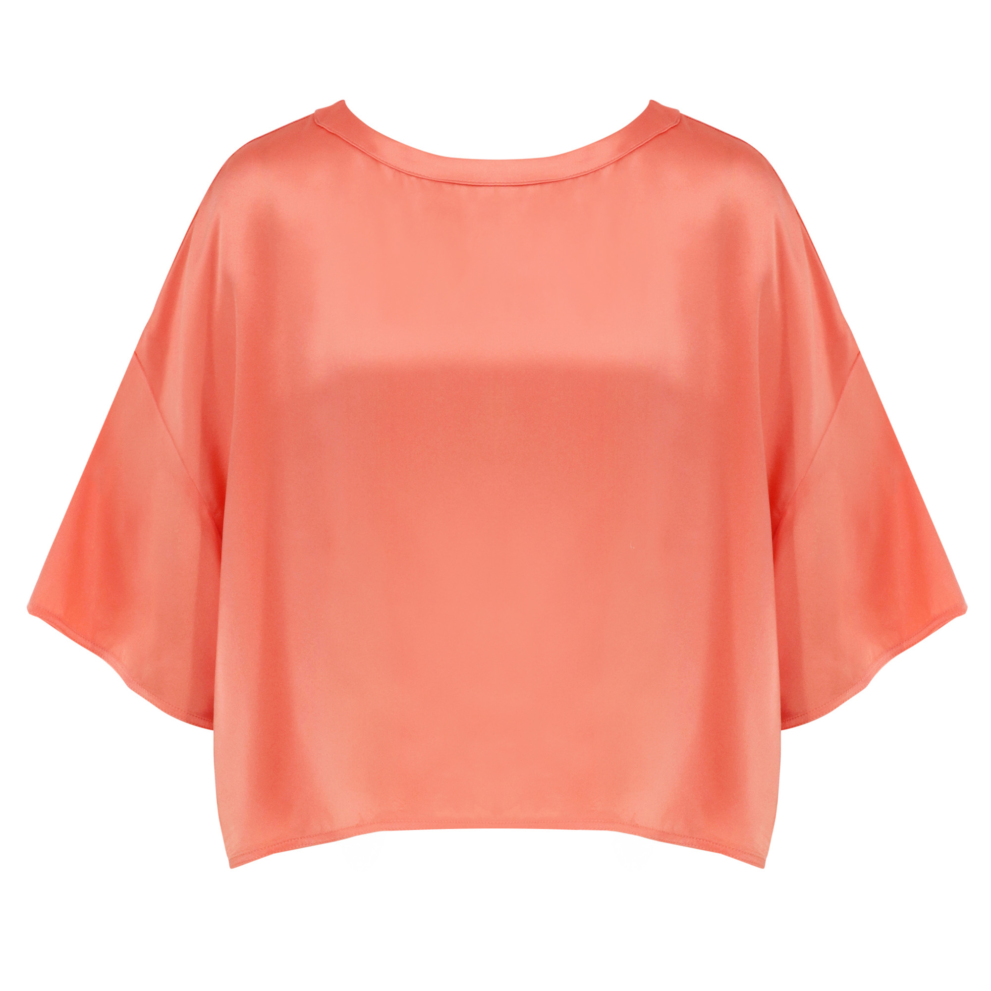 Daria Silk Crewneck Top