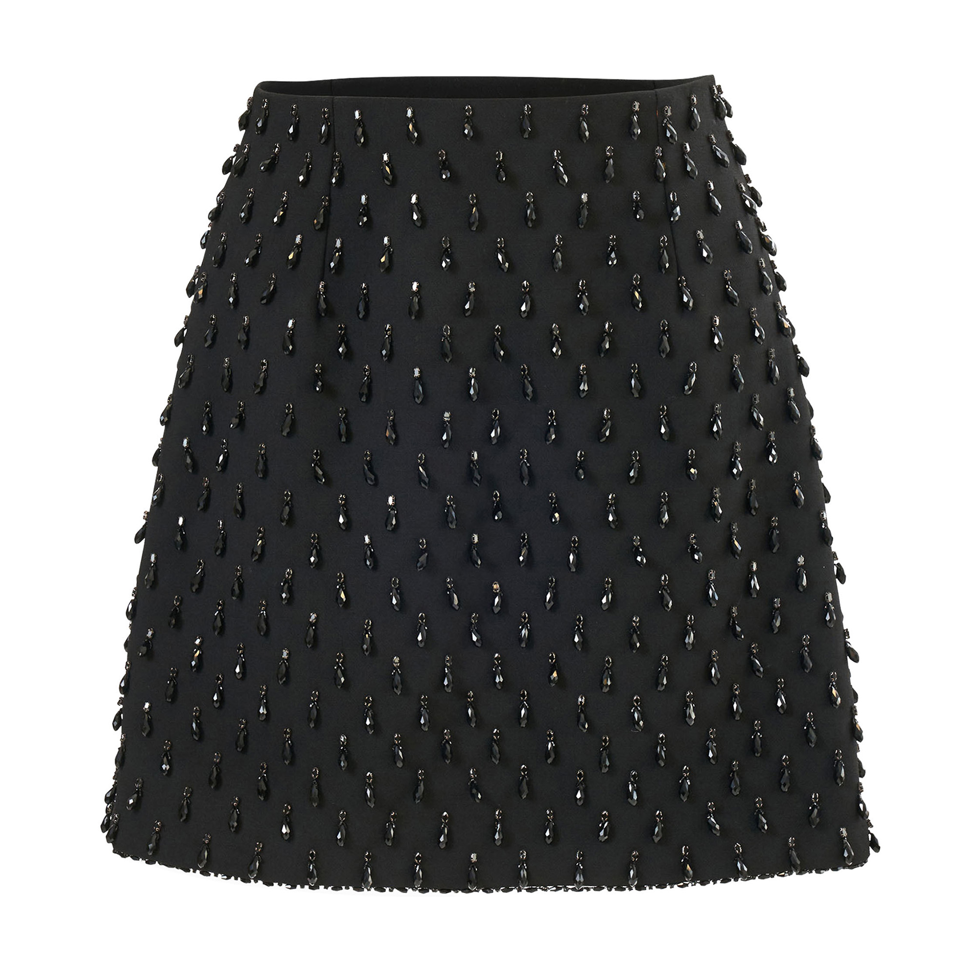 Crystal-Embroidered Mini Skirt