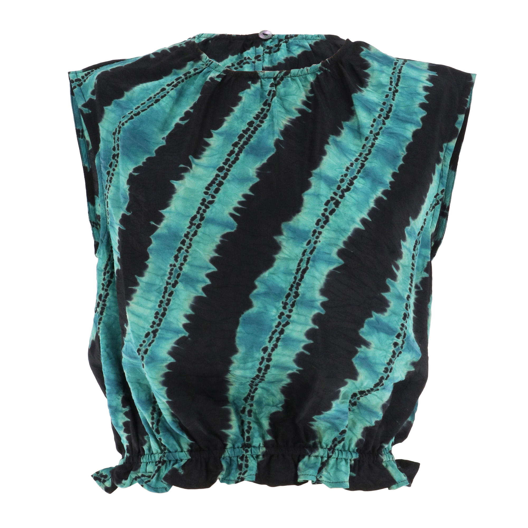 Kaia Sleeveless Shibori Tie-Dyed Top