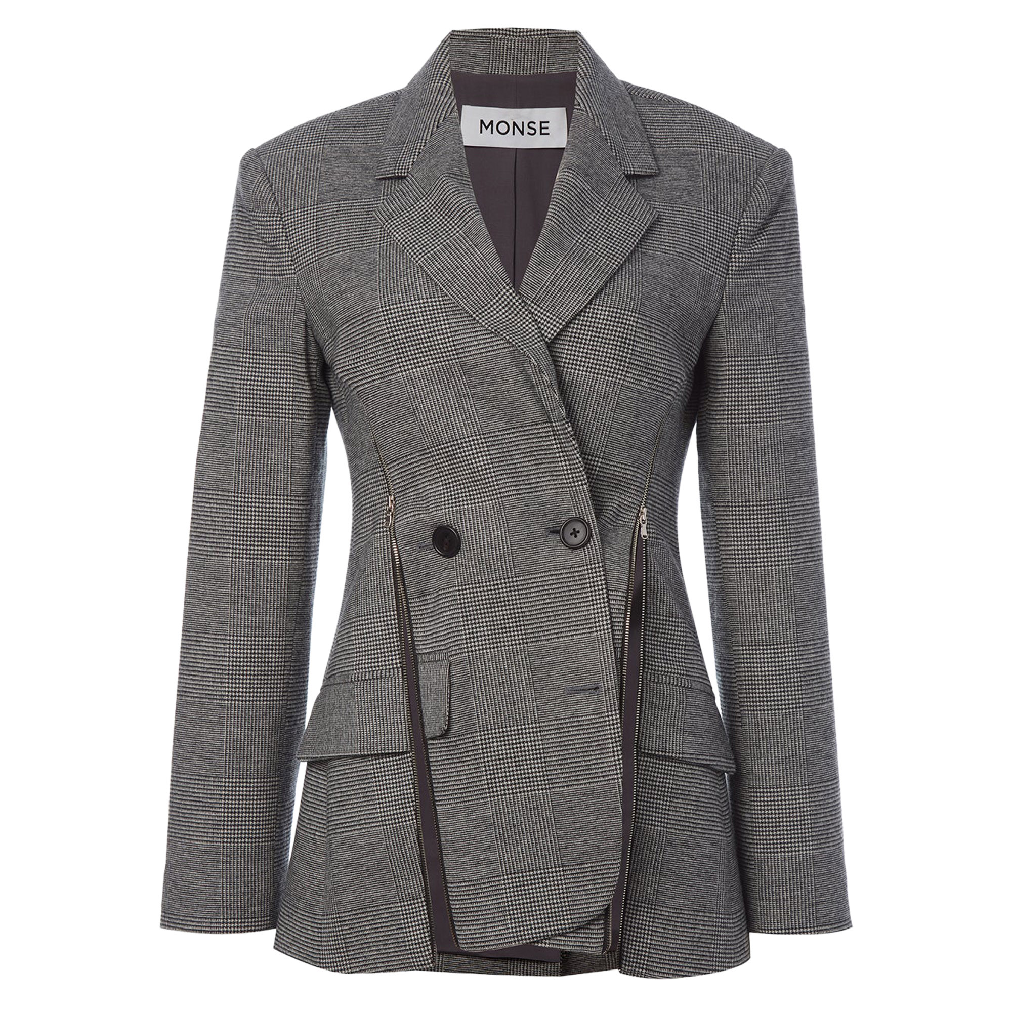 Deconstructed Lapel Tailored Jacket