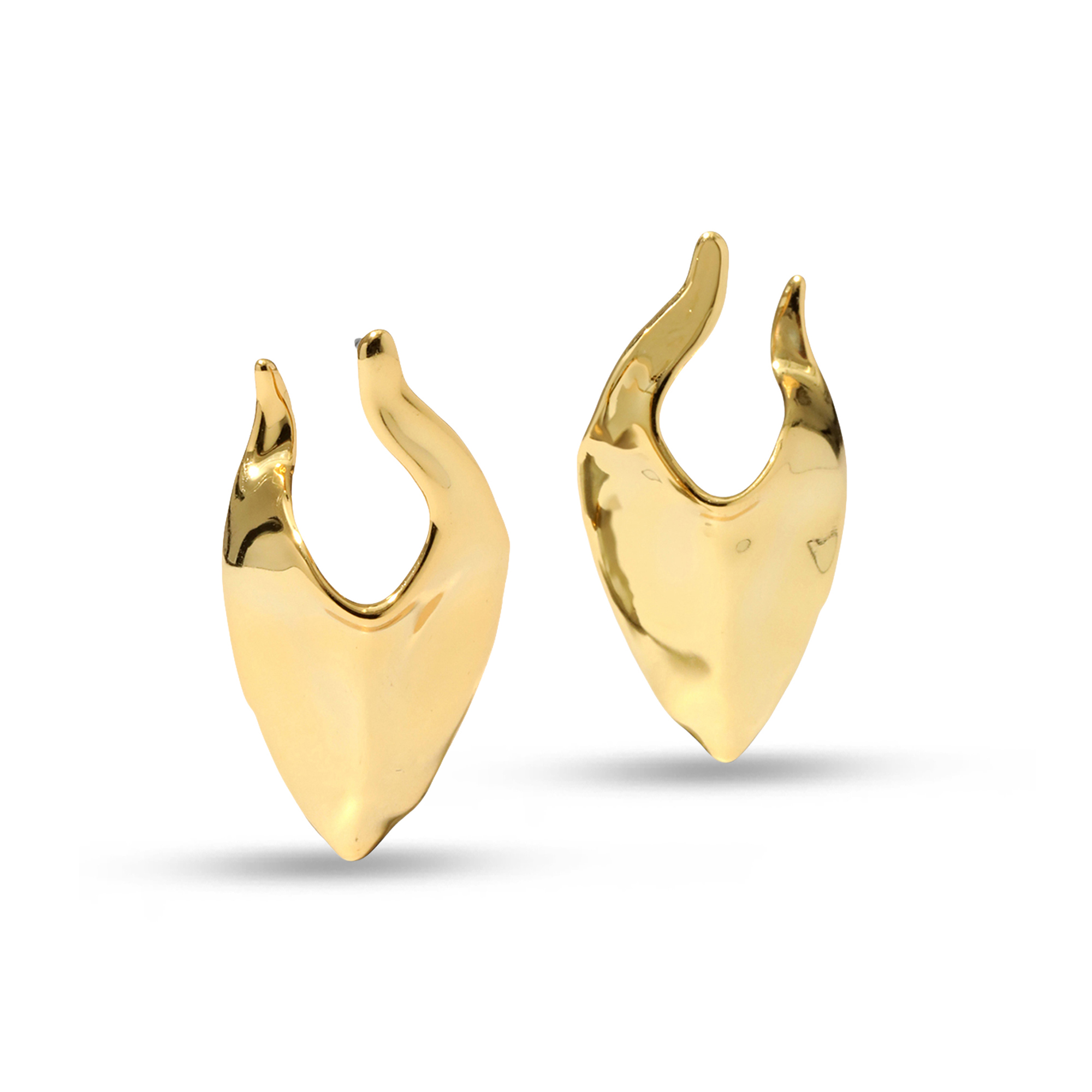Molten Shield Post Earrings
