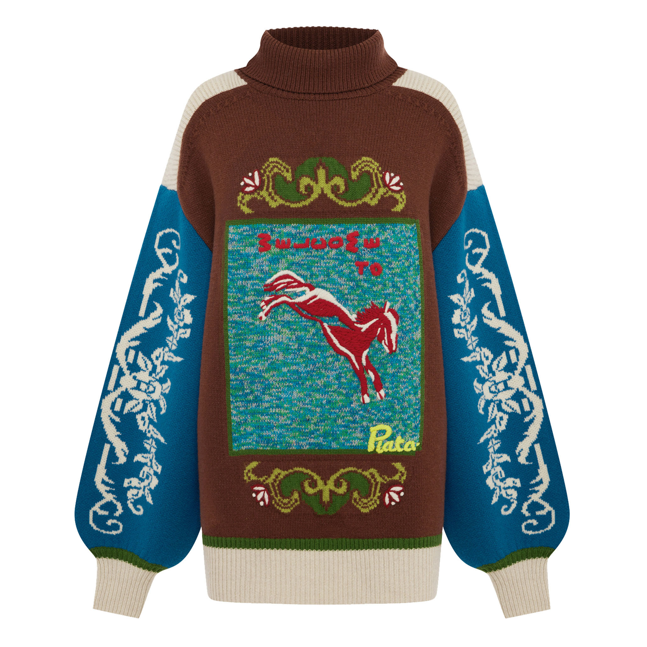 Lasso Patchwork Knit Sweater