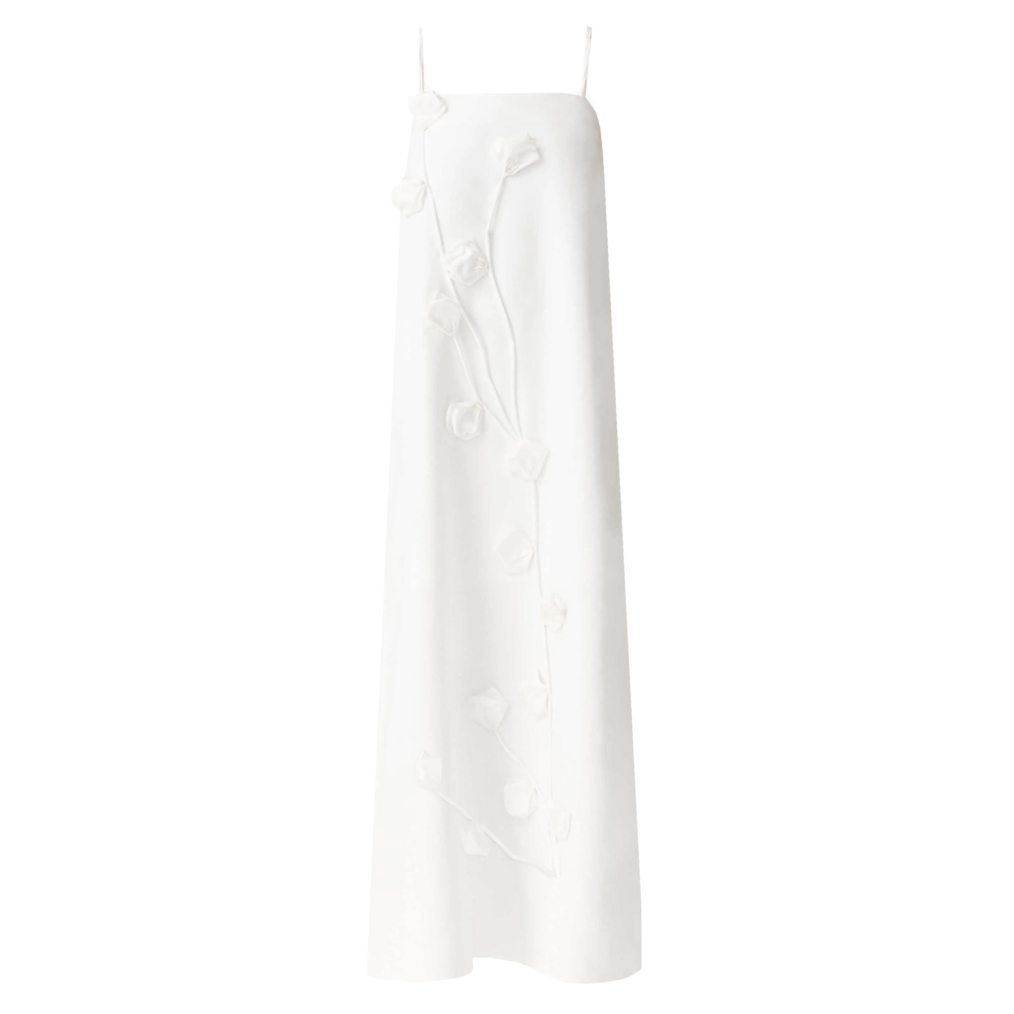Nolana Sleeveless 3D Floral Applique Gown