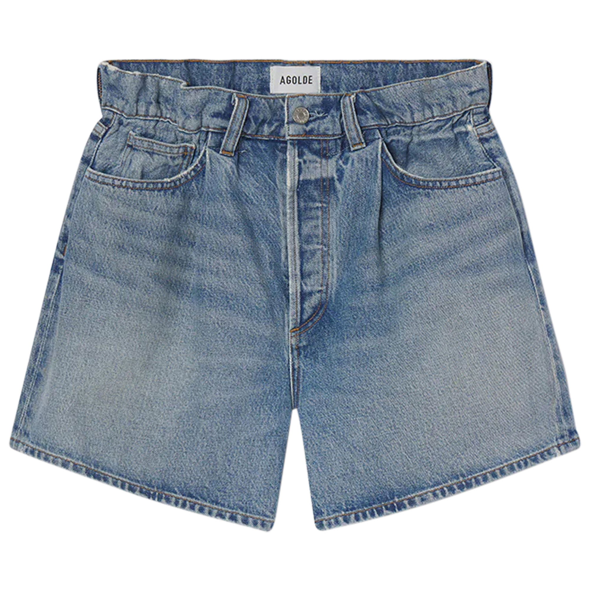 Lyonne High-Rise Denim Short