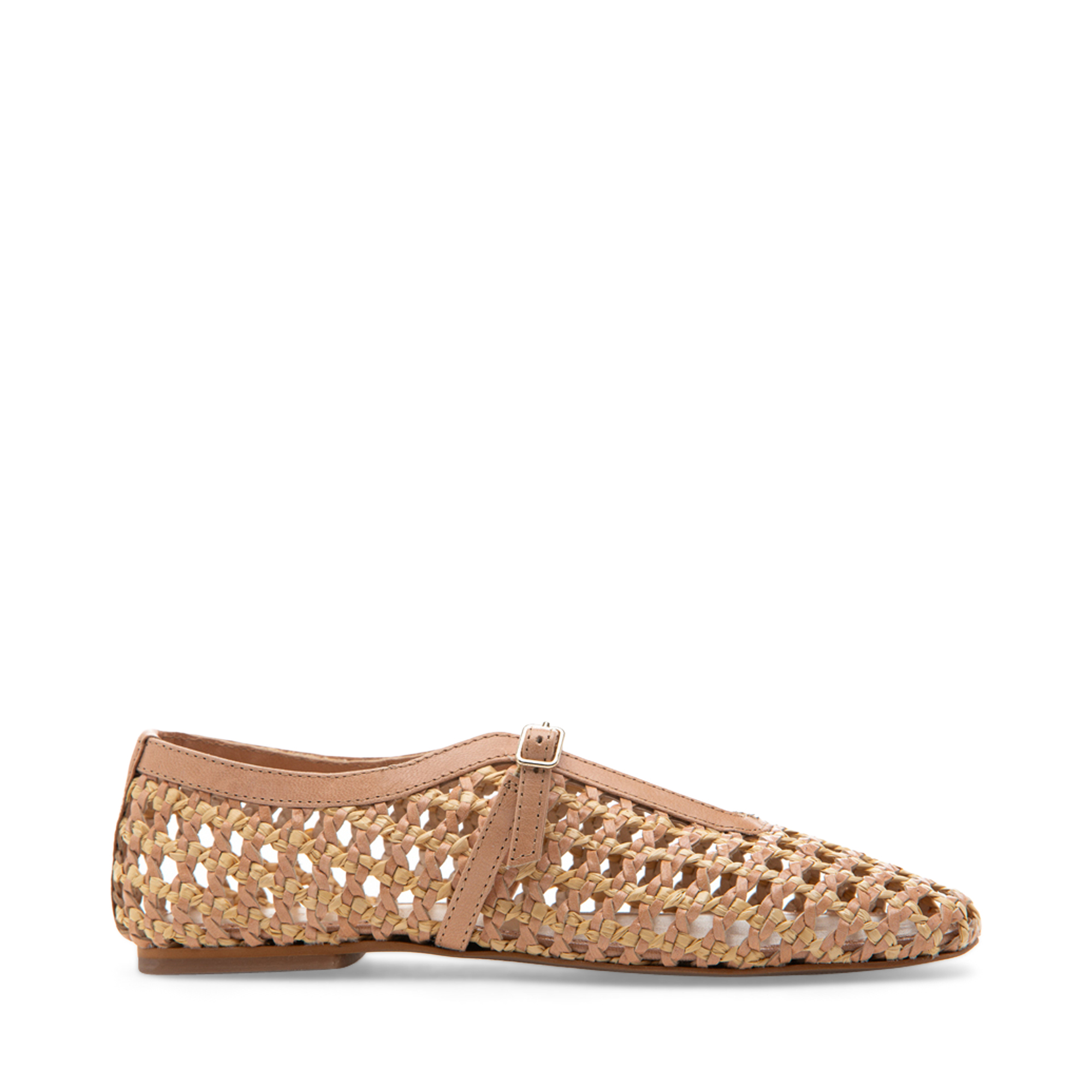 Izabel Raffia Mary Jane Flat