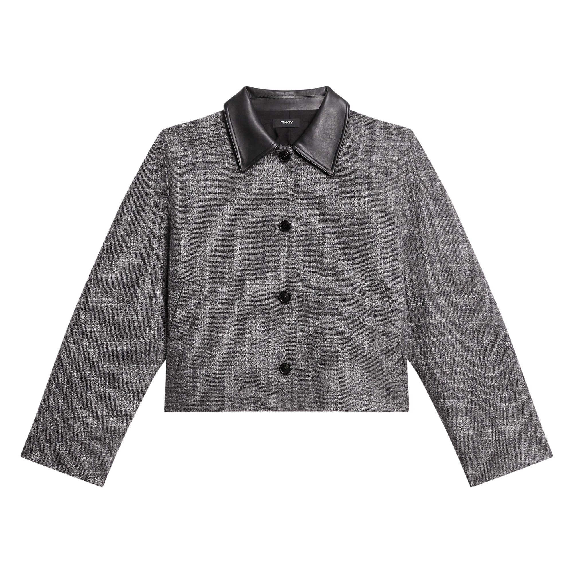 Curve Sleeve Virgin Wool Blend Jacket