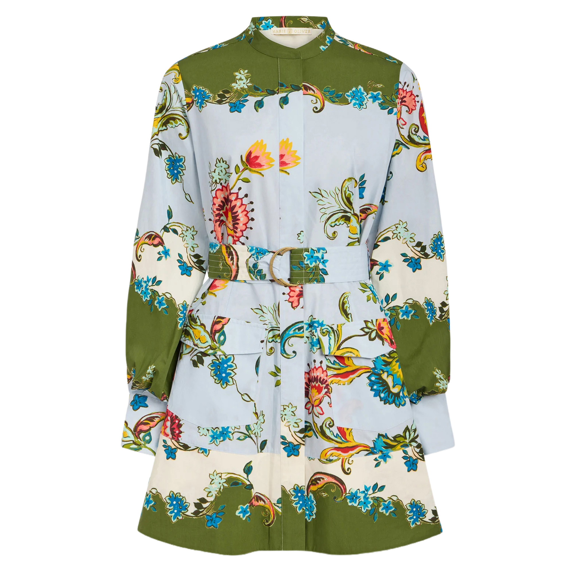 Hughes Long Sleeve Belted Mini Dress