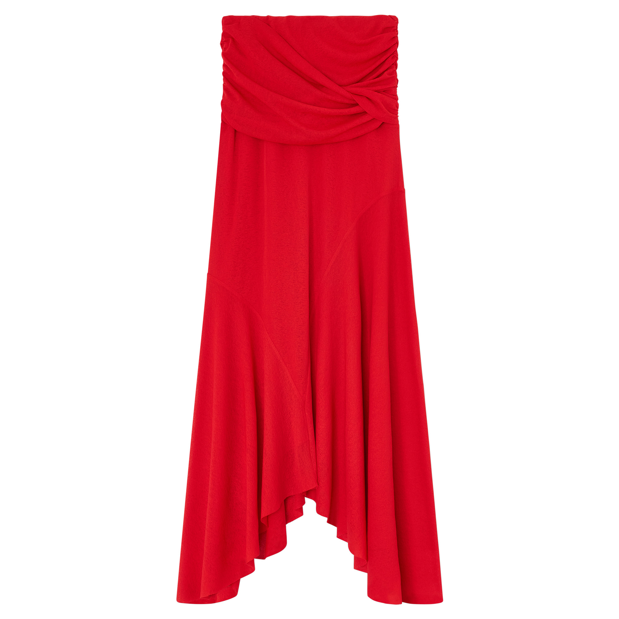 Marl Mesh Draped Maxi Skirt