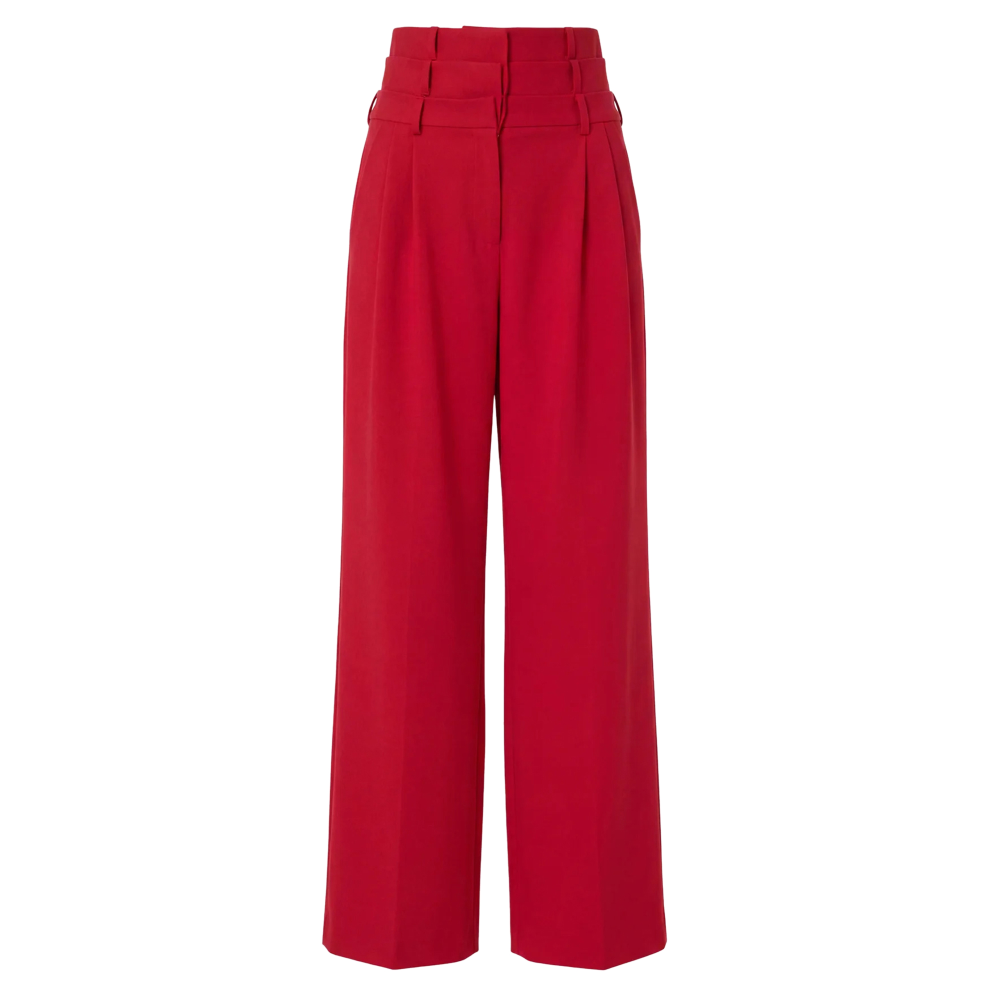 Triple Waistband Wide-Leg Pant