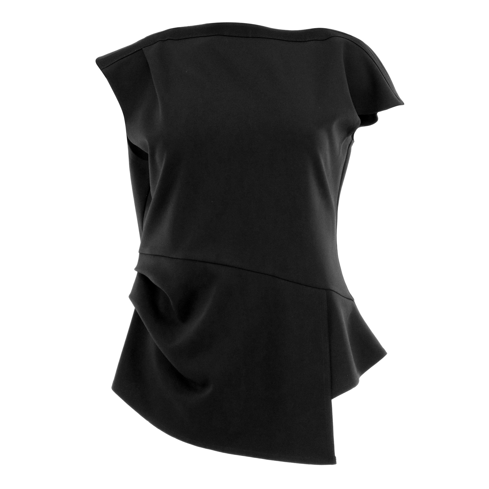 Luelle Asymmetric Peplum Top