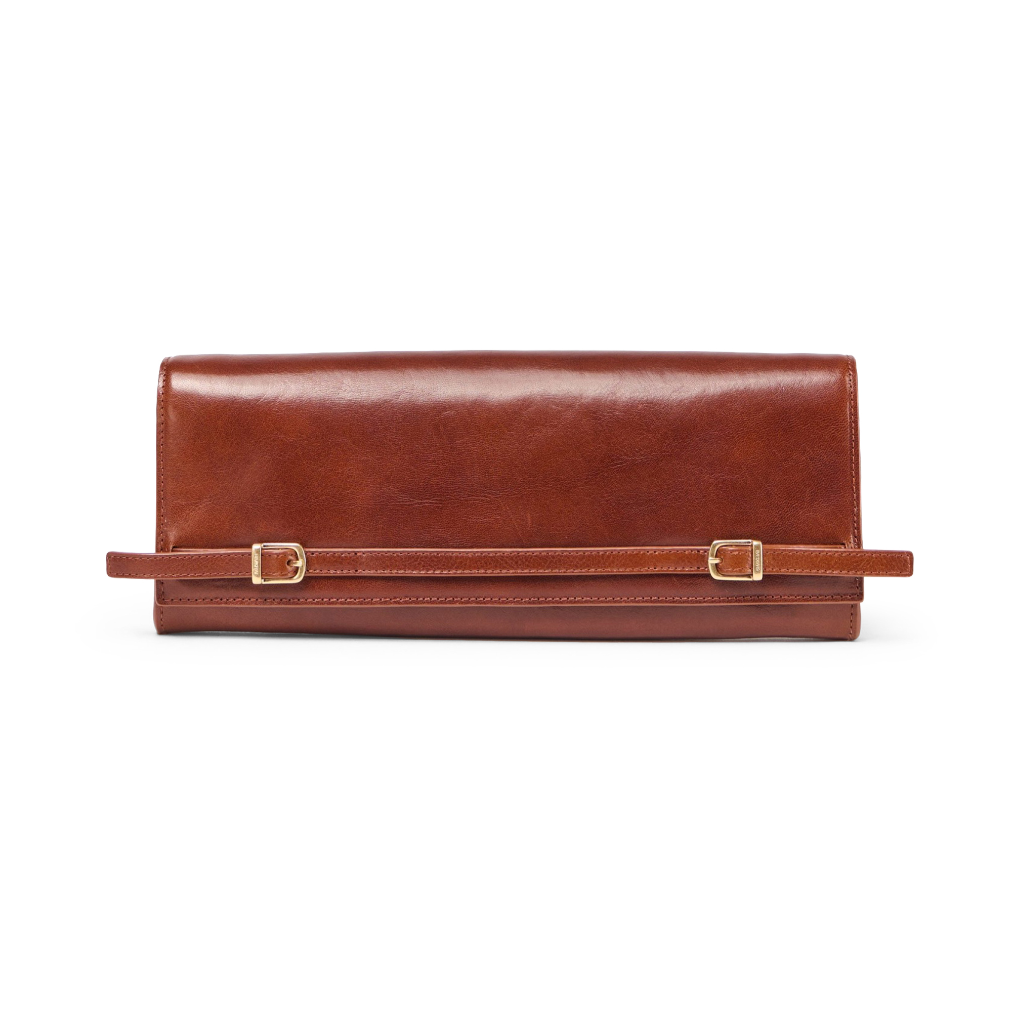 River East West Leather Clutch