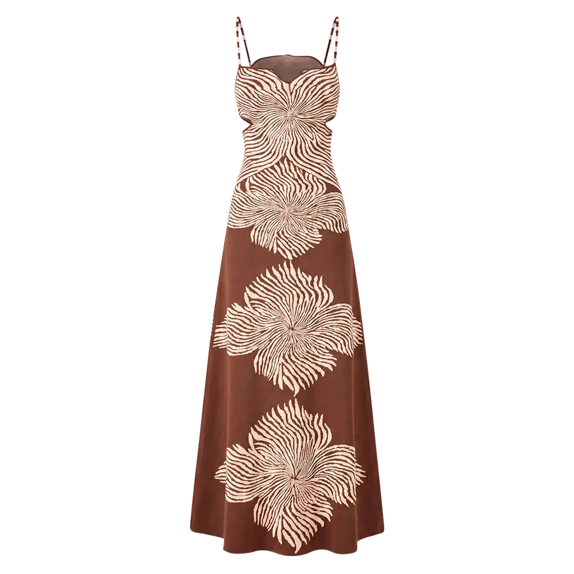 Rayana Sleeveless Bloom Print Midi Dress