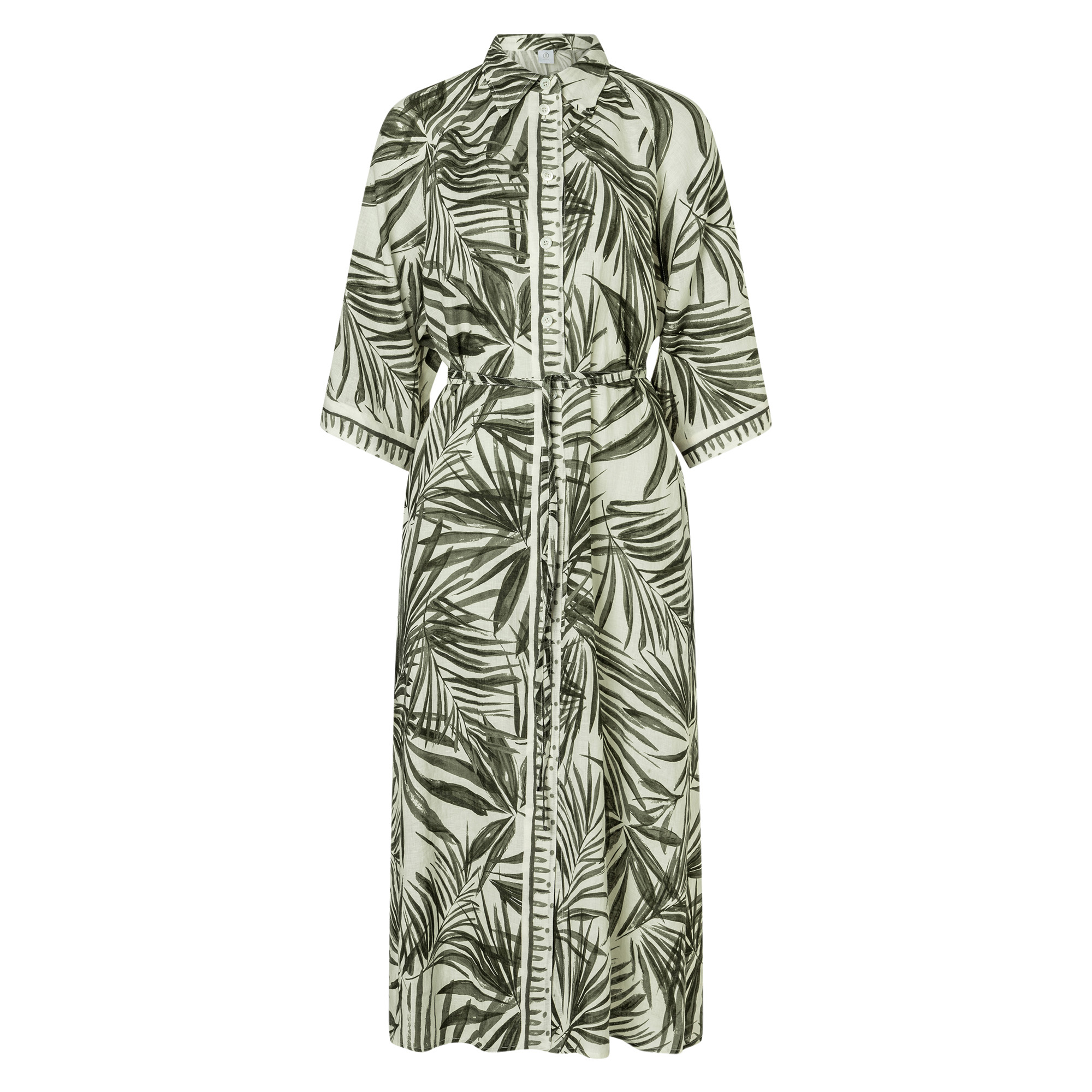 Catelyn 3/4 Sleeve Button Down Maxi Dress