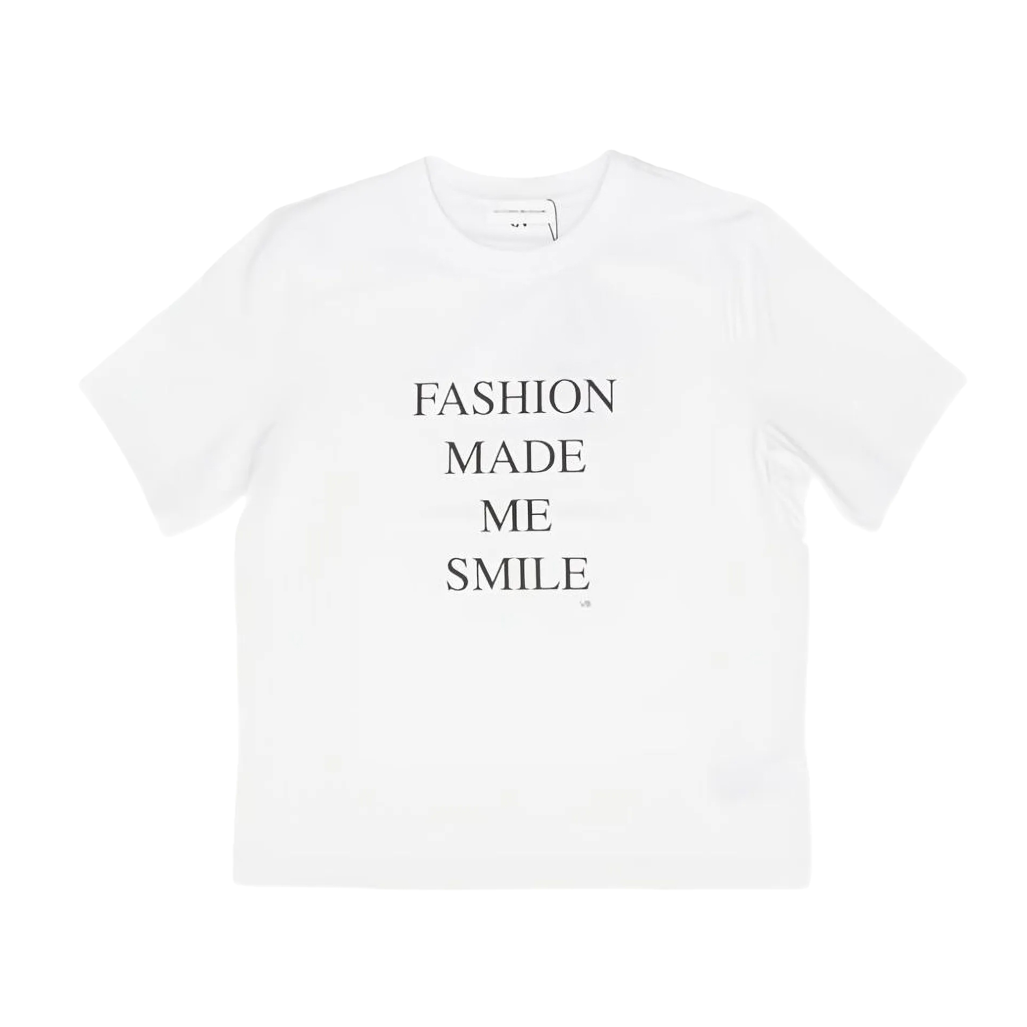 Fashion Made Me Smile Short Sleeve Slogan Tee