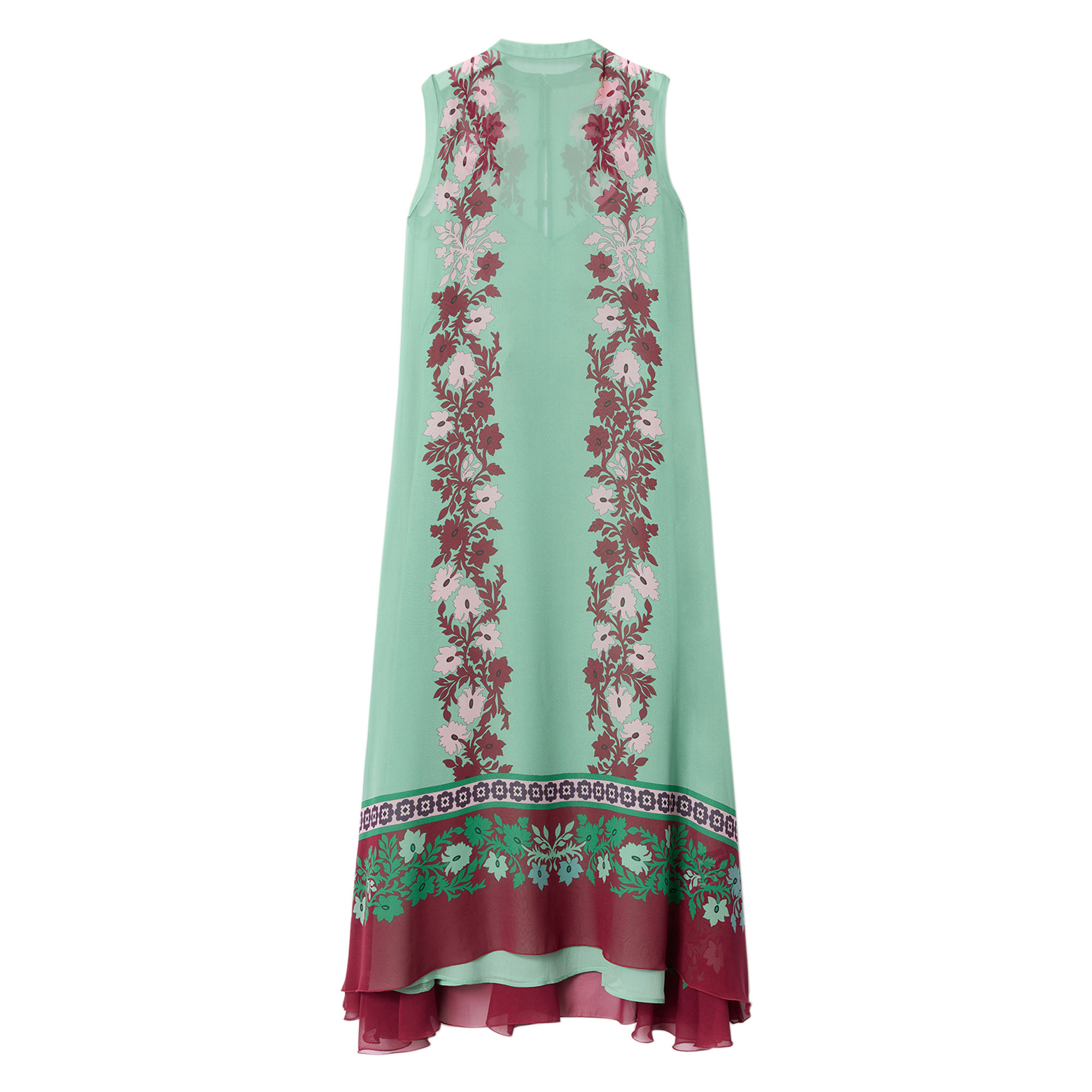 Maria Sleeveless Silk Midi Dress